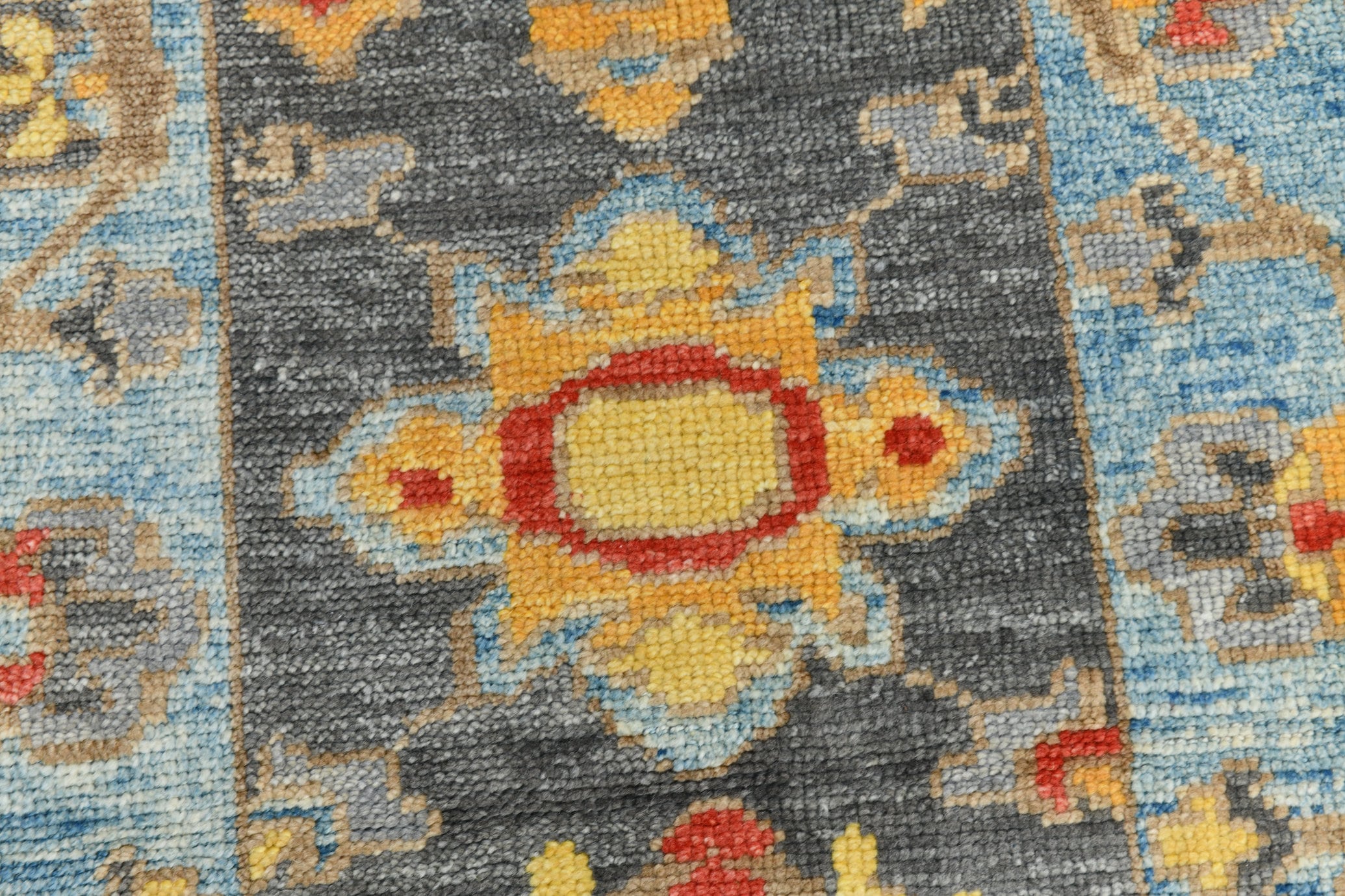 Turkish Vintage Oushak Rug 2’7’’ x 10’5’’