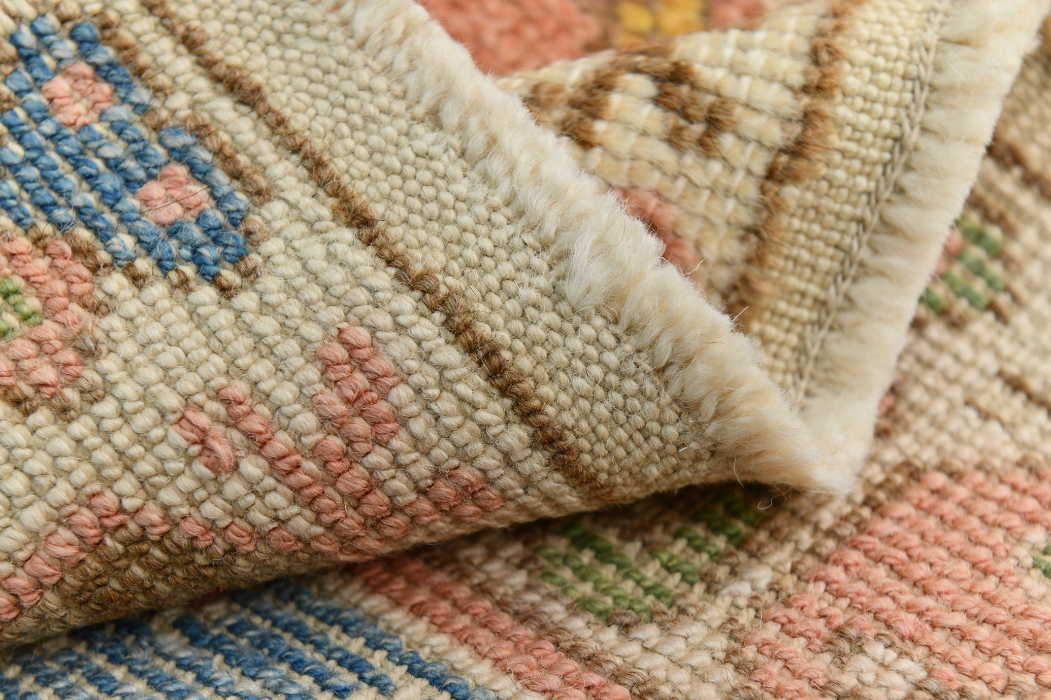 Turkish Vintage Oushak Rug 2’7’’ x 9’11’’