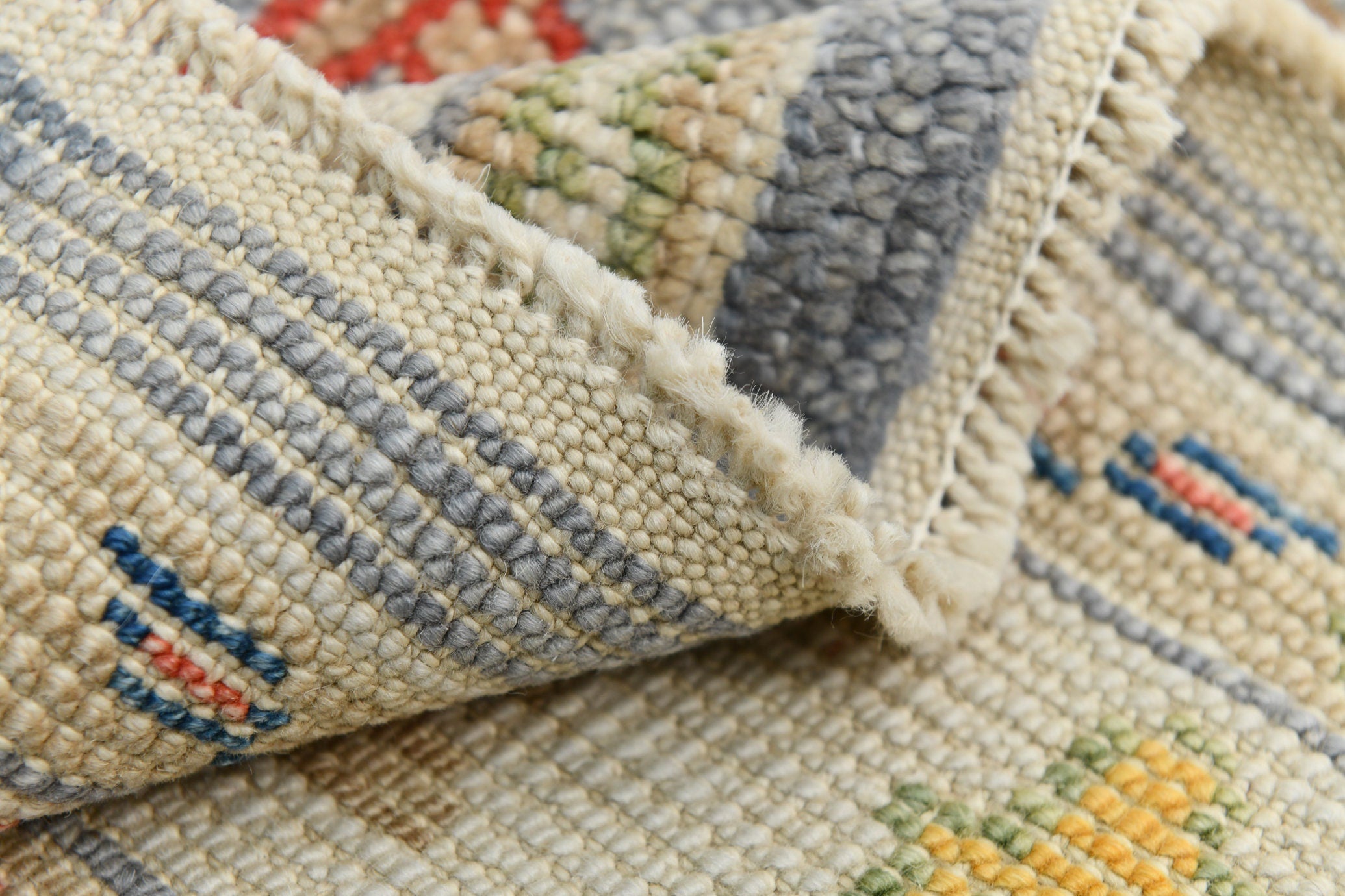 Turkish Vintage Oushak Rug 2’8’ x 14’2’