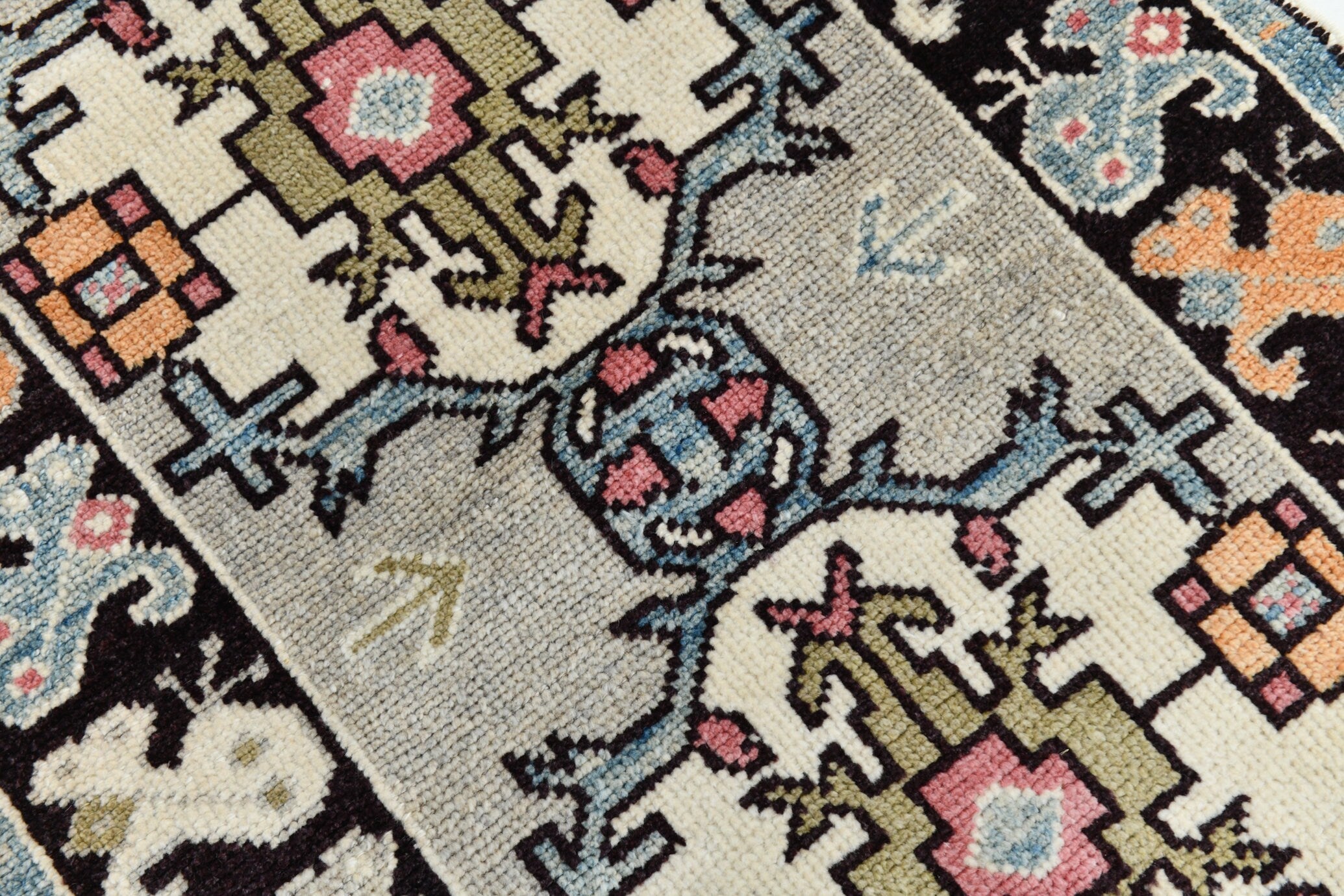 Turkish Vintage Oushak Rug 2’9’’ x 11’11’’