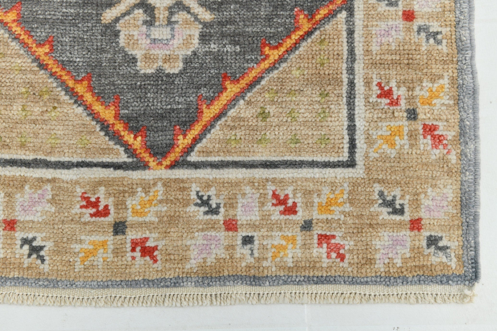 Turkish Vintage Oushak Rug 2’9’ x 14’11’
