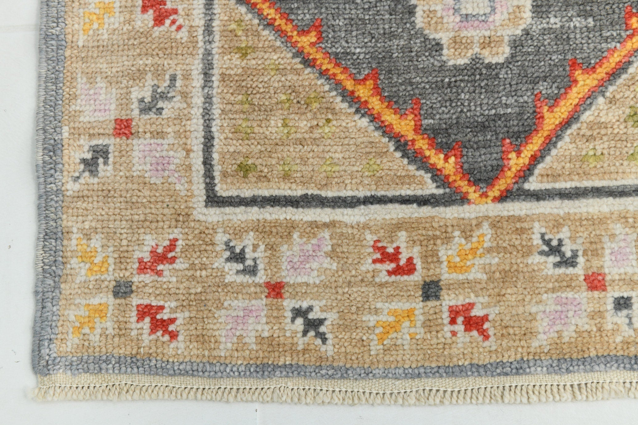 Turkish Vintage Oushak Rug 2’9’ x 14’11’