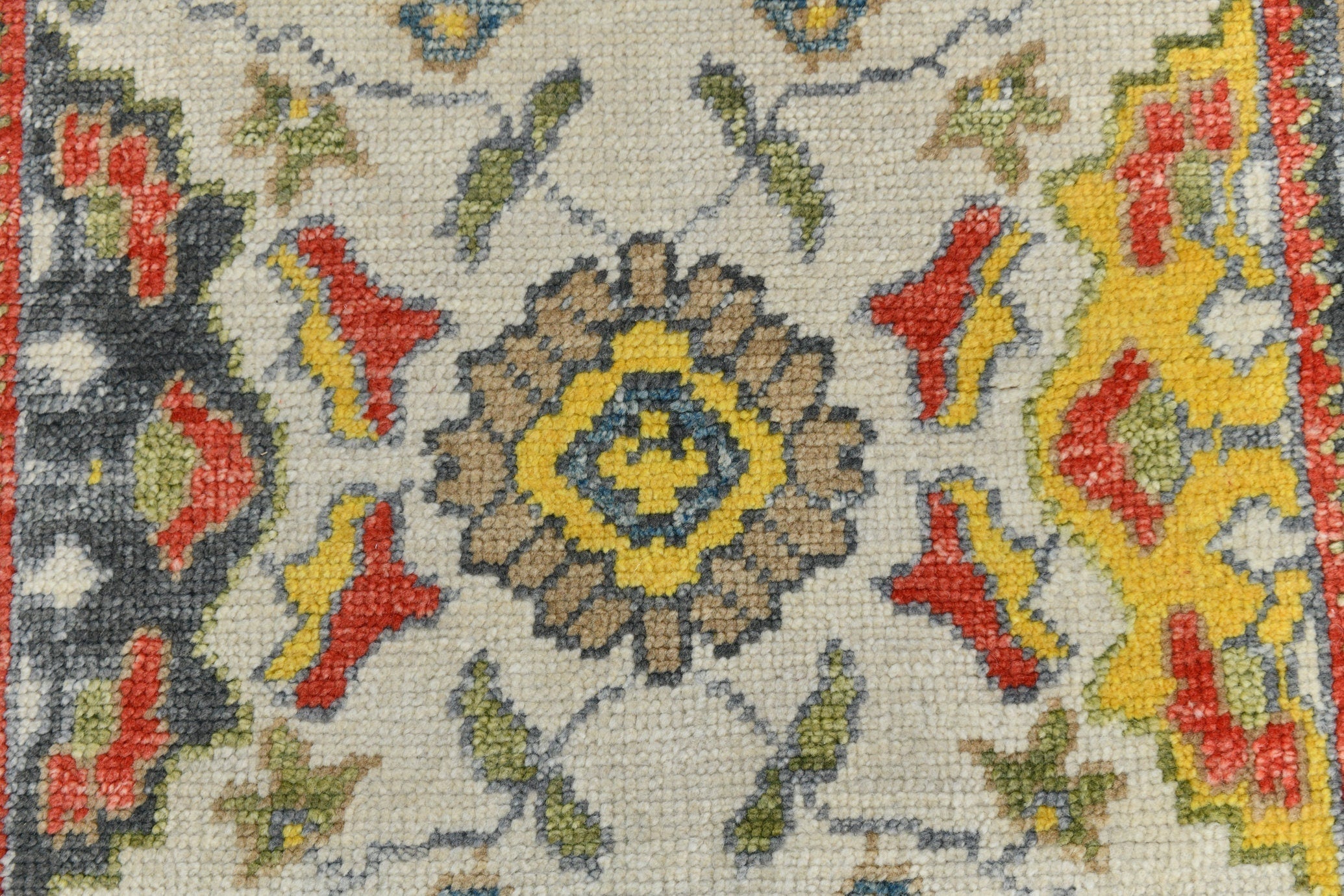 Turkish Vintage Oushak Rug 3’0’ x 12’9’