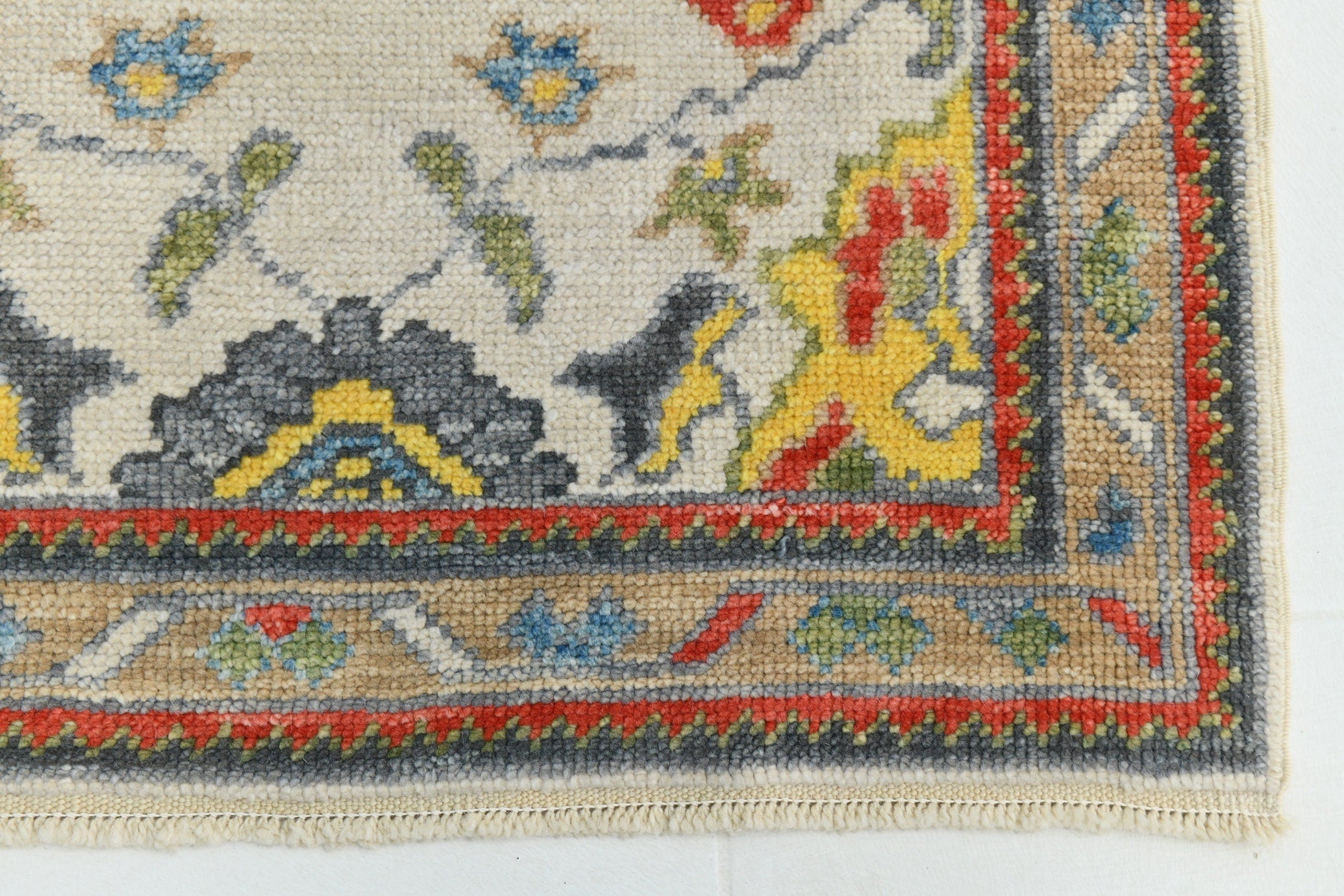 Turkish Vintage Oushak Rug 3’0’ x 12’9’