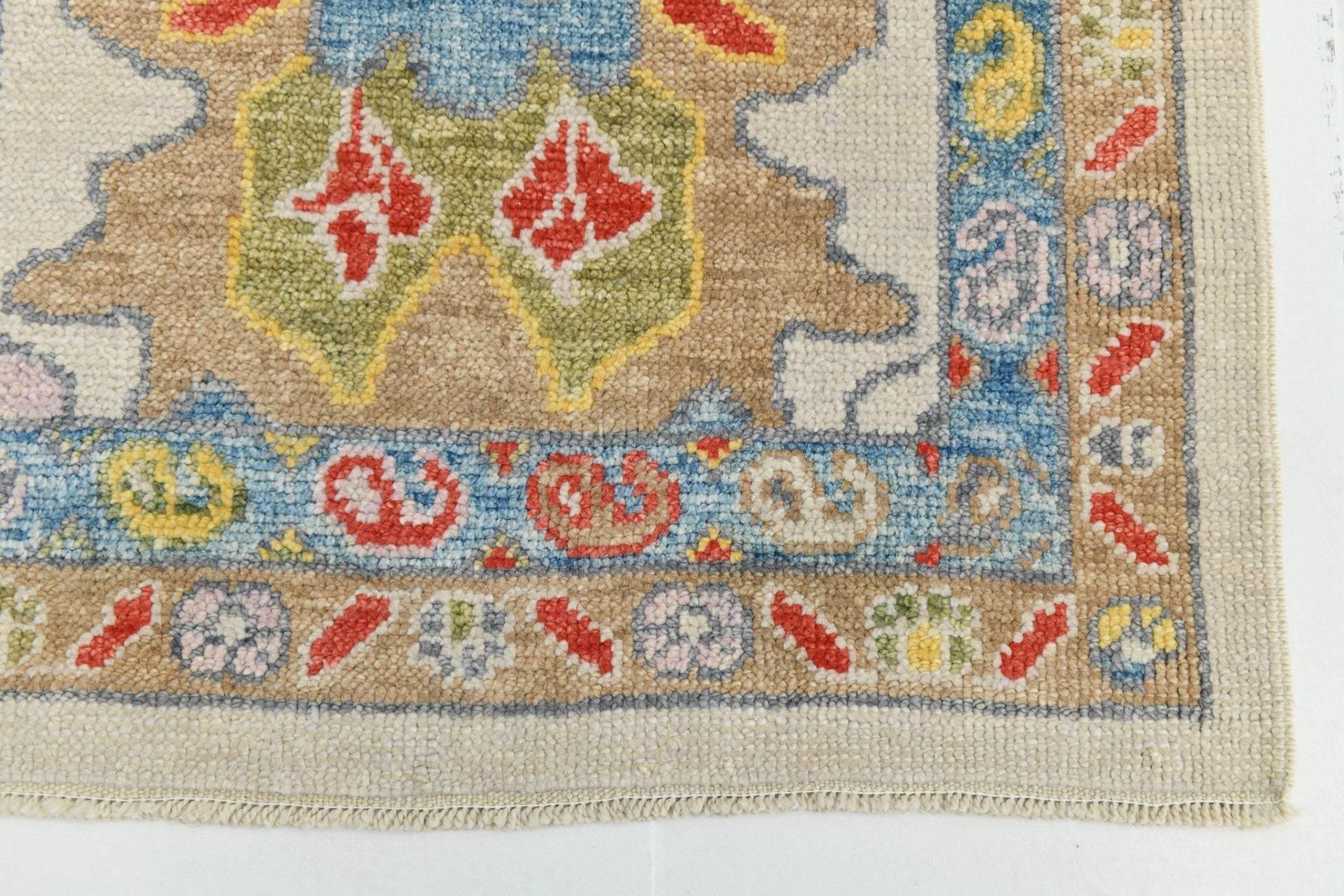 Turkish Vintage Oushak Rug 3’0’ x 13’6’