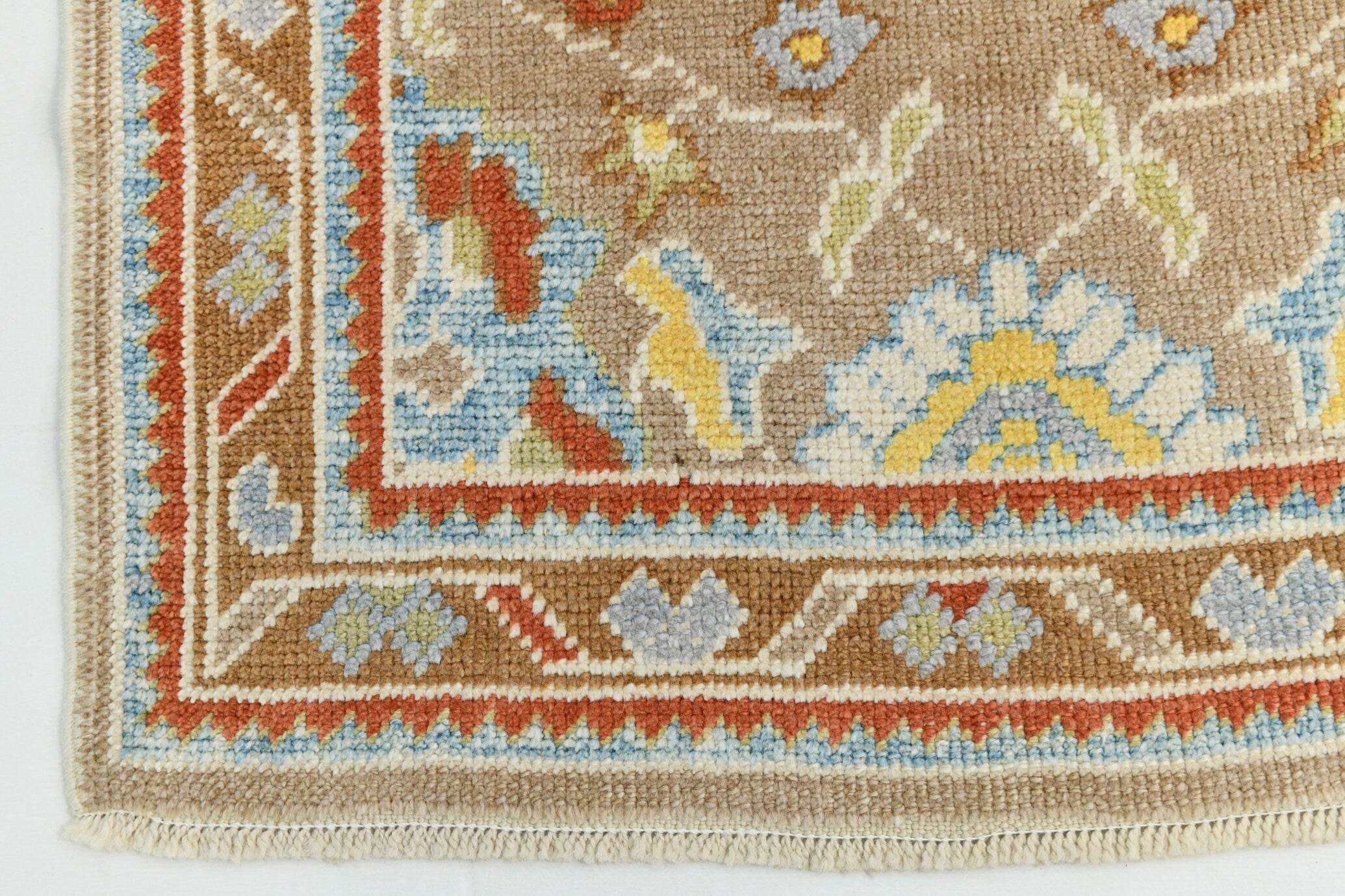 Turkish Vintage Oushak Rug 3’0’ x 15’10’