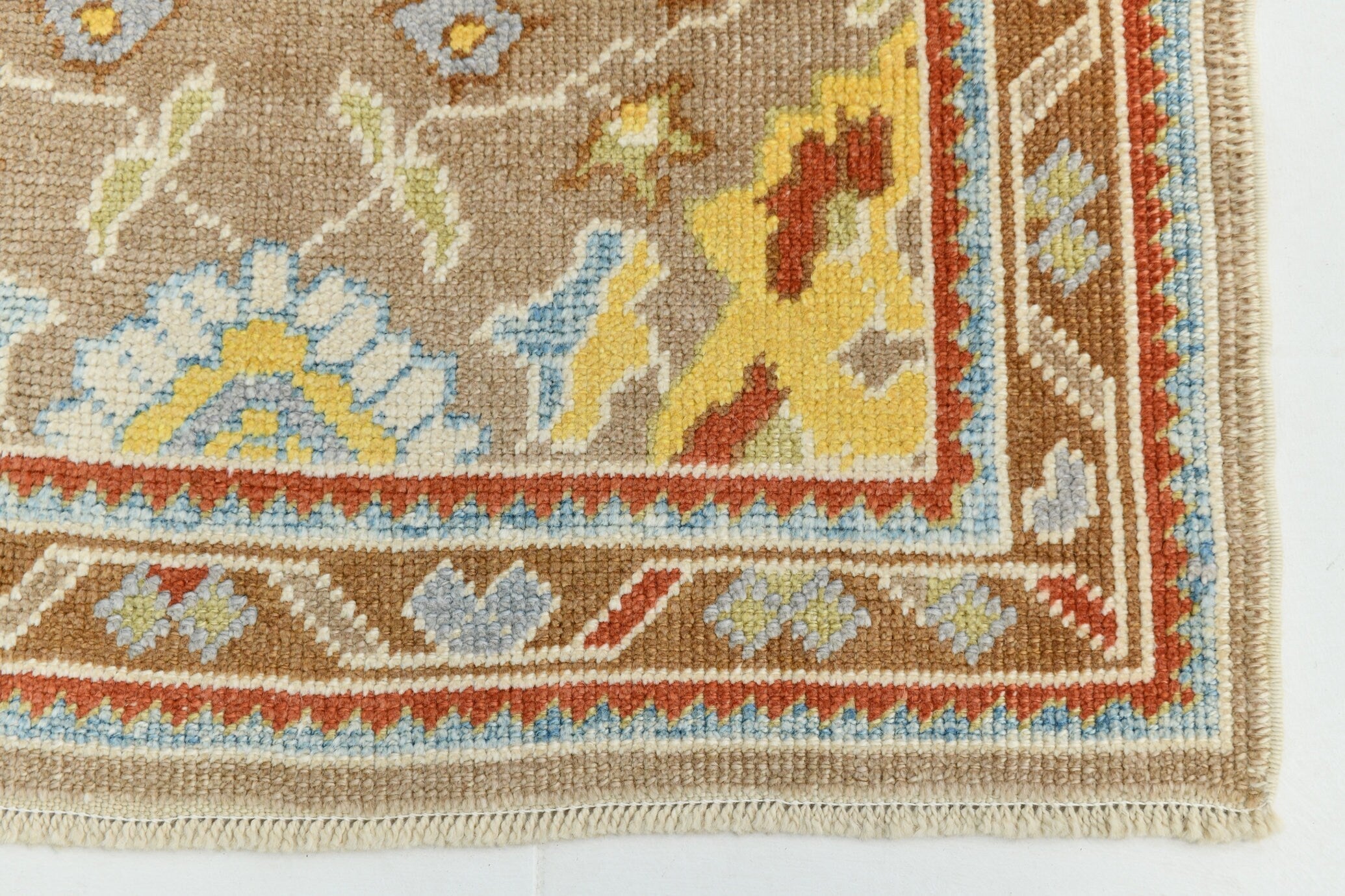 Turkish Vintage Oushak Rug 3’0’ x 15’10’