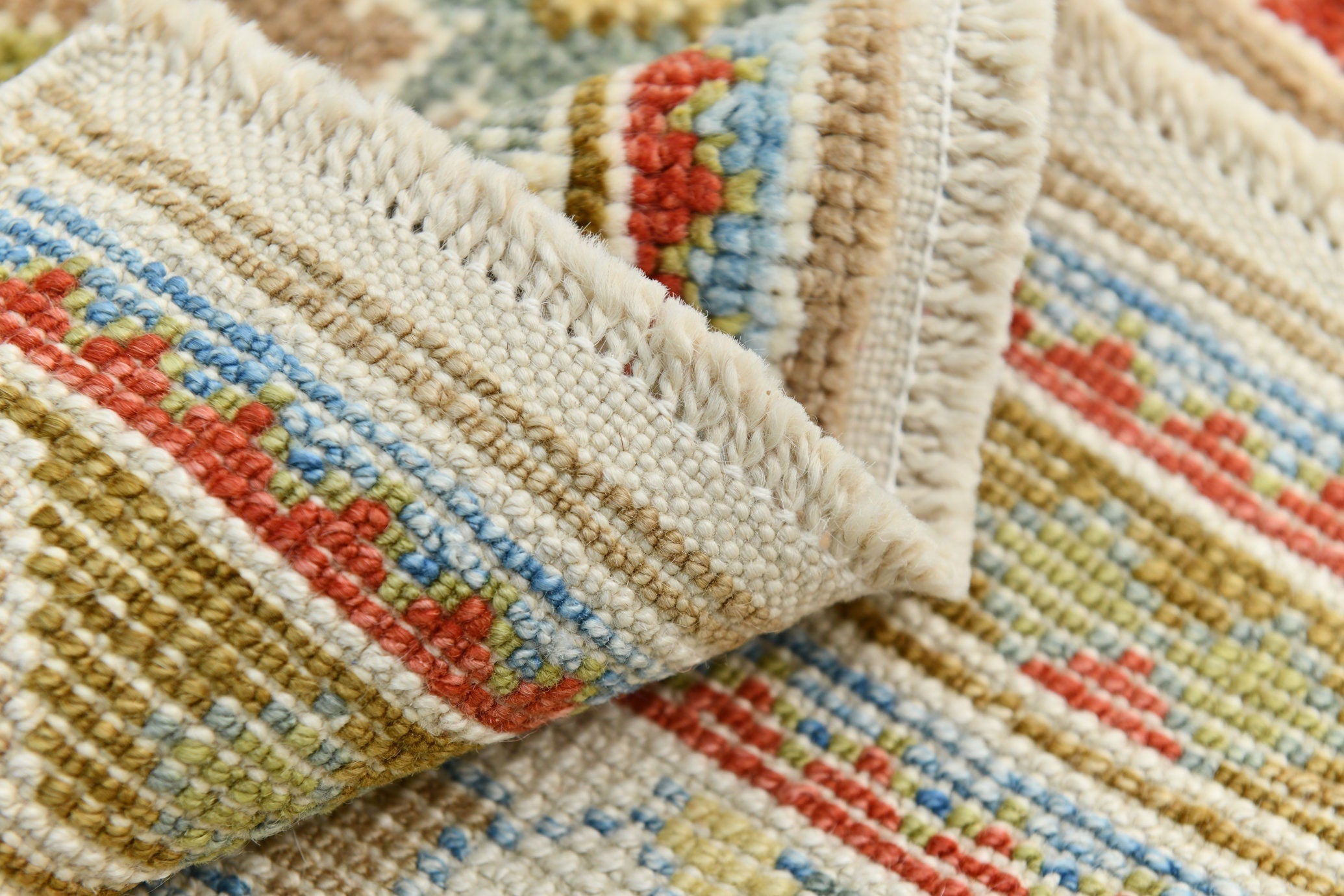 Turkish Vintage Oushak Rug 3’1’ x 12’1’