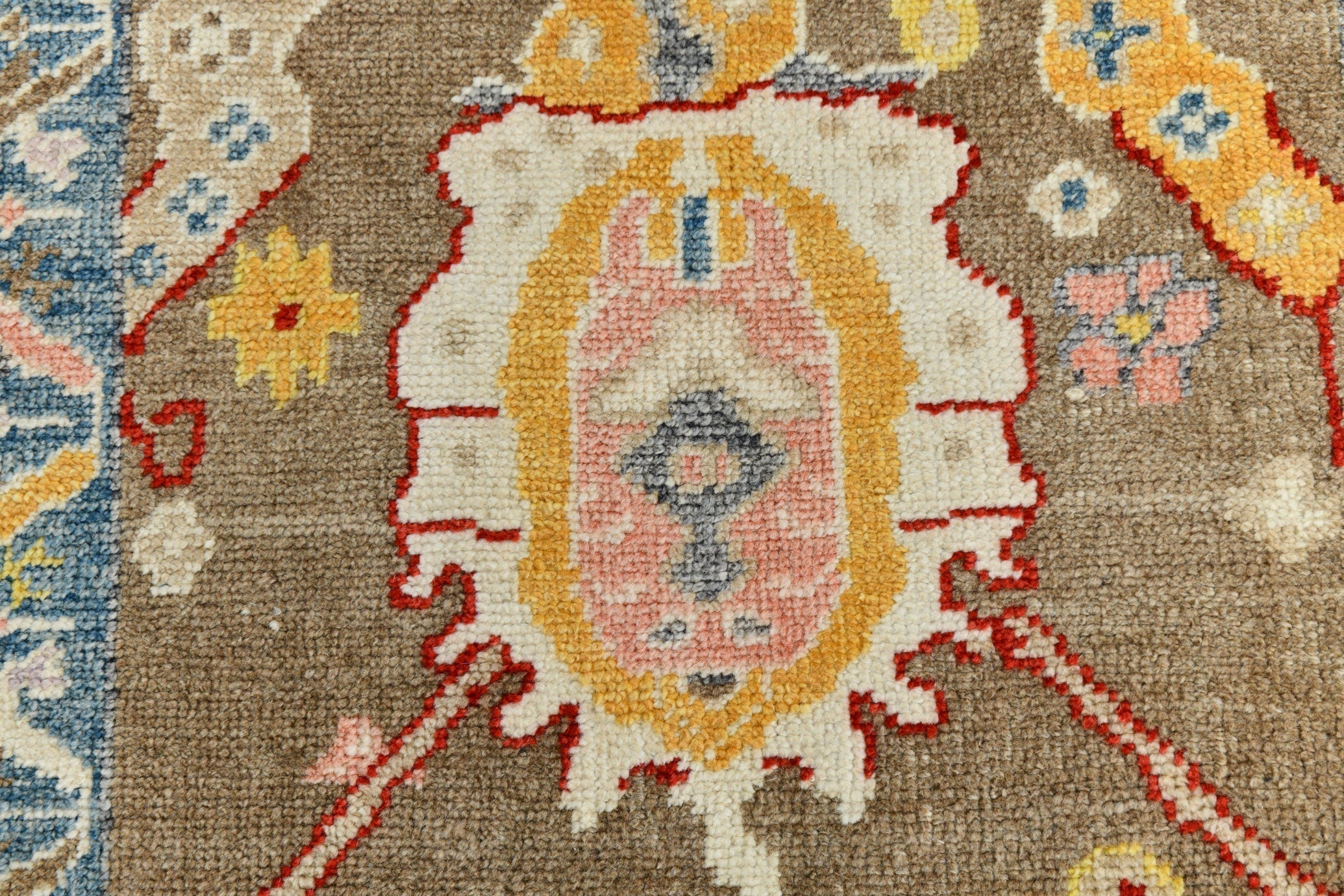 Turkish Vintage Oushak Rug 3’1’ x 12’11’