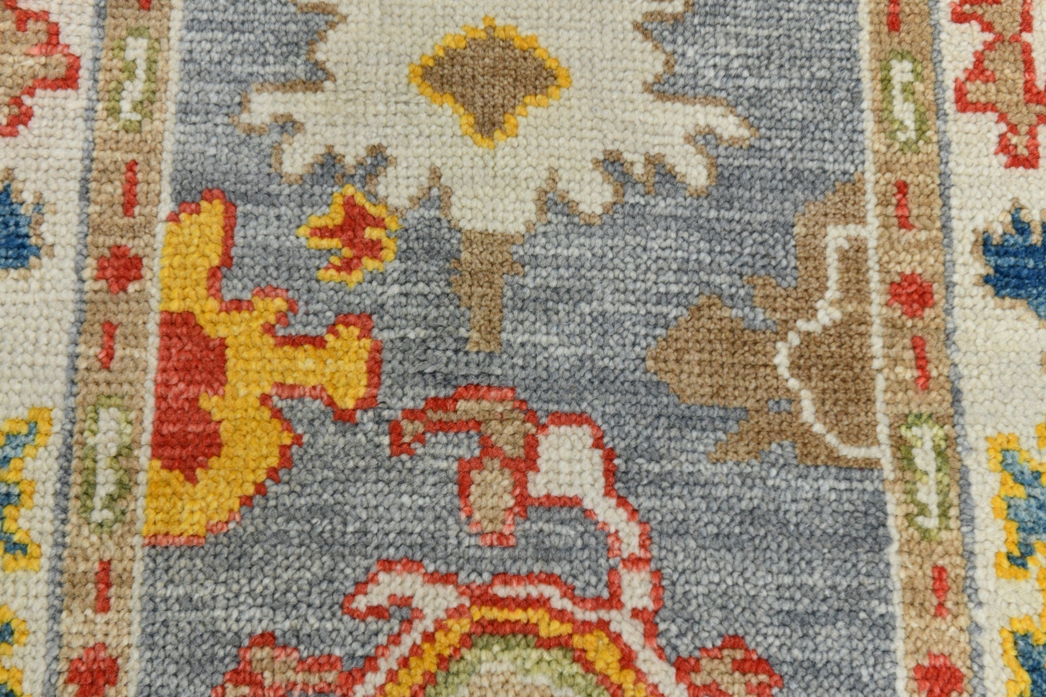 Turkish Vintage Oushak Rug 3’1’ x 13’9’