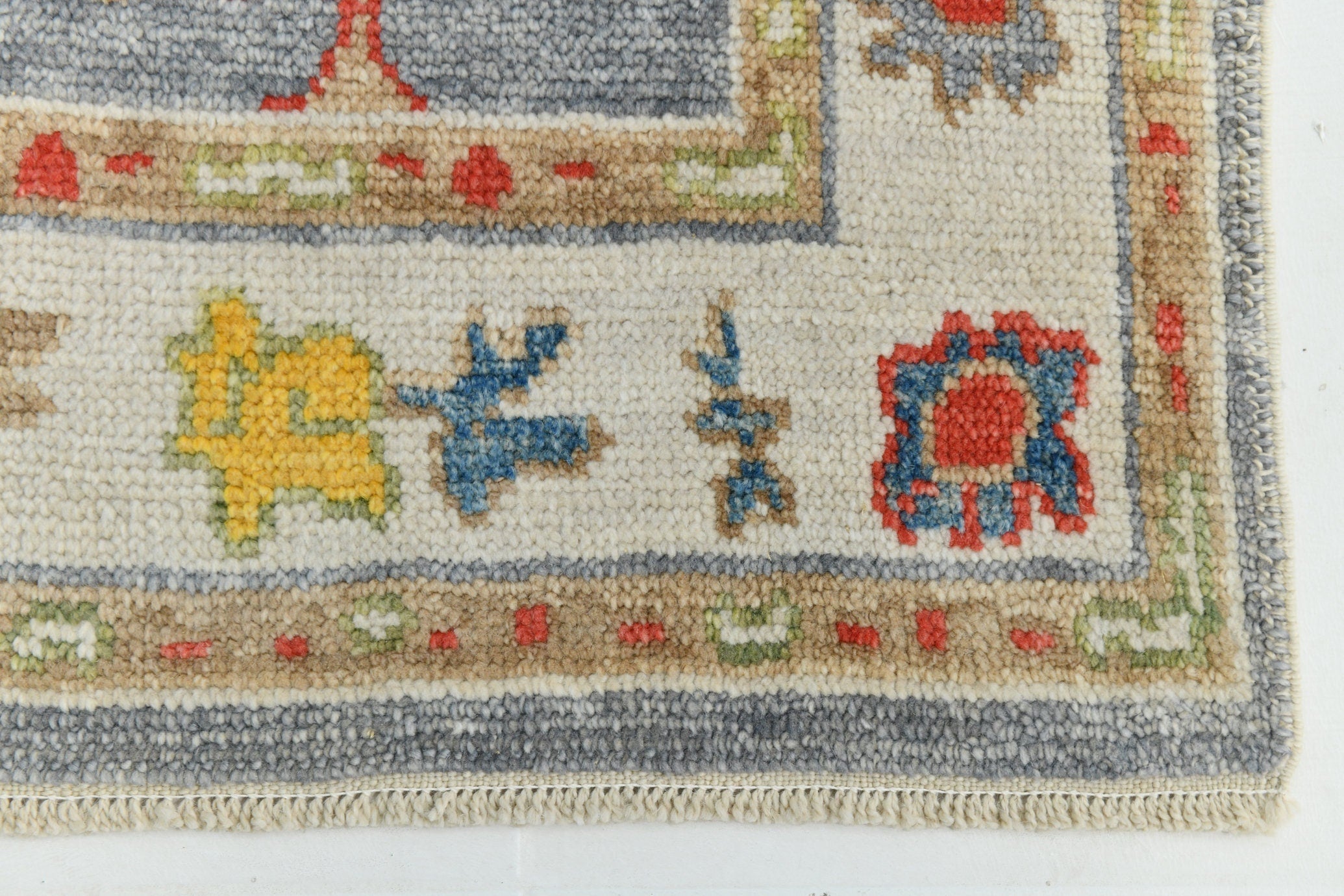 Turkish Vintage Oushak Rug 3’1’ x 13’9’