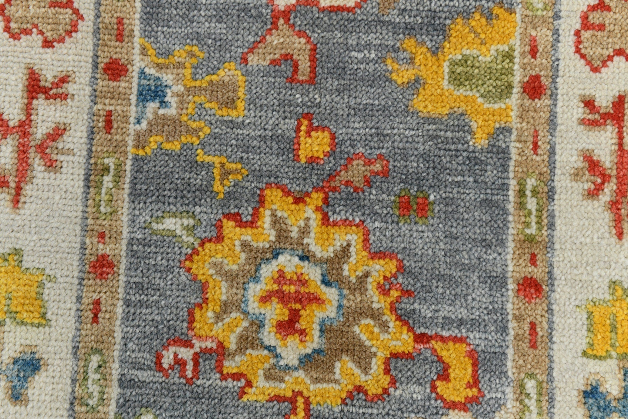 Turkish Vintage Oushak Rug 3’1’ x 13’9’