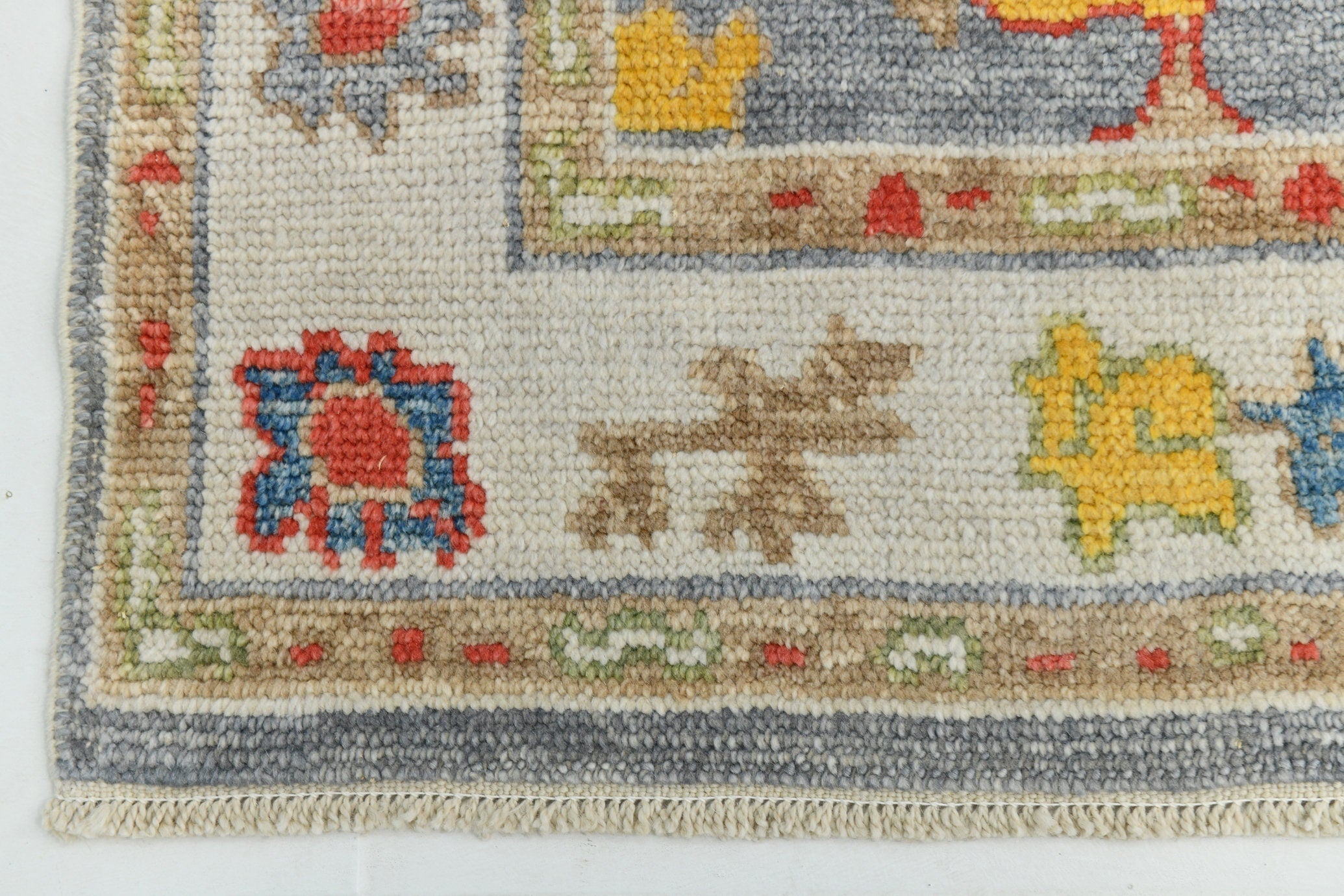 Turkish Vintage Oushak Rug 3’1’ x 13’9’