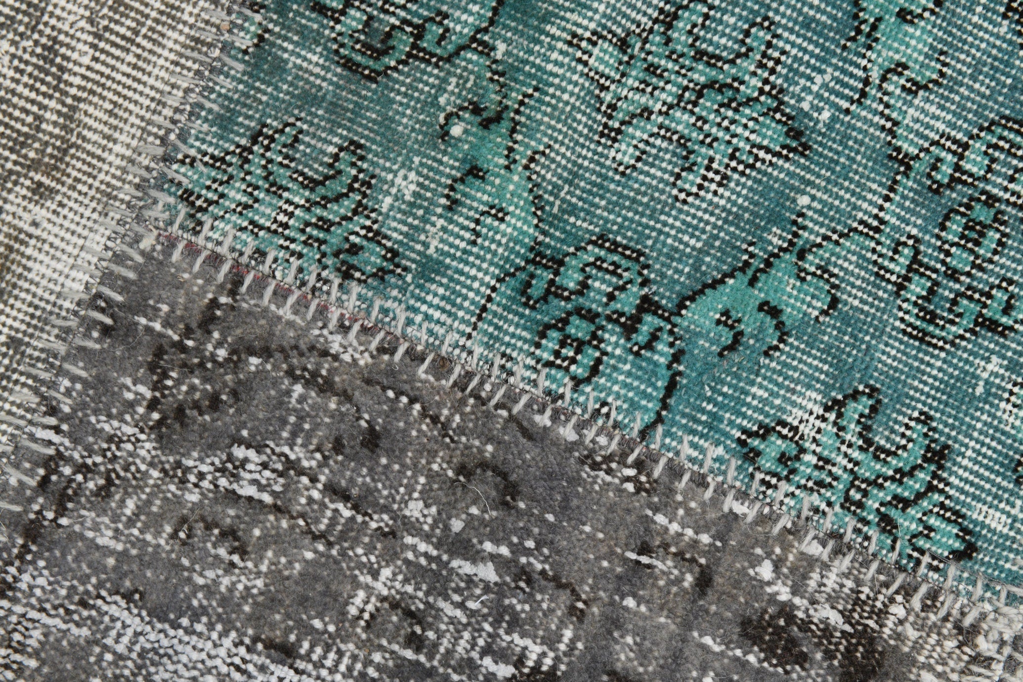 Turkish Vintage Patchwork Rug 10’0’ x 6’11’