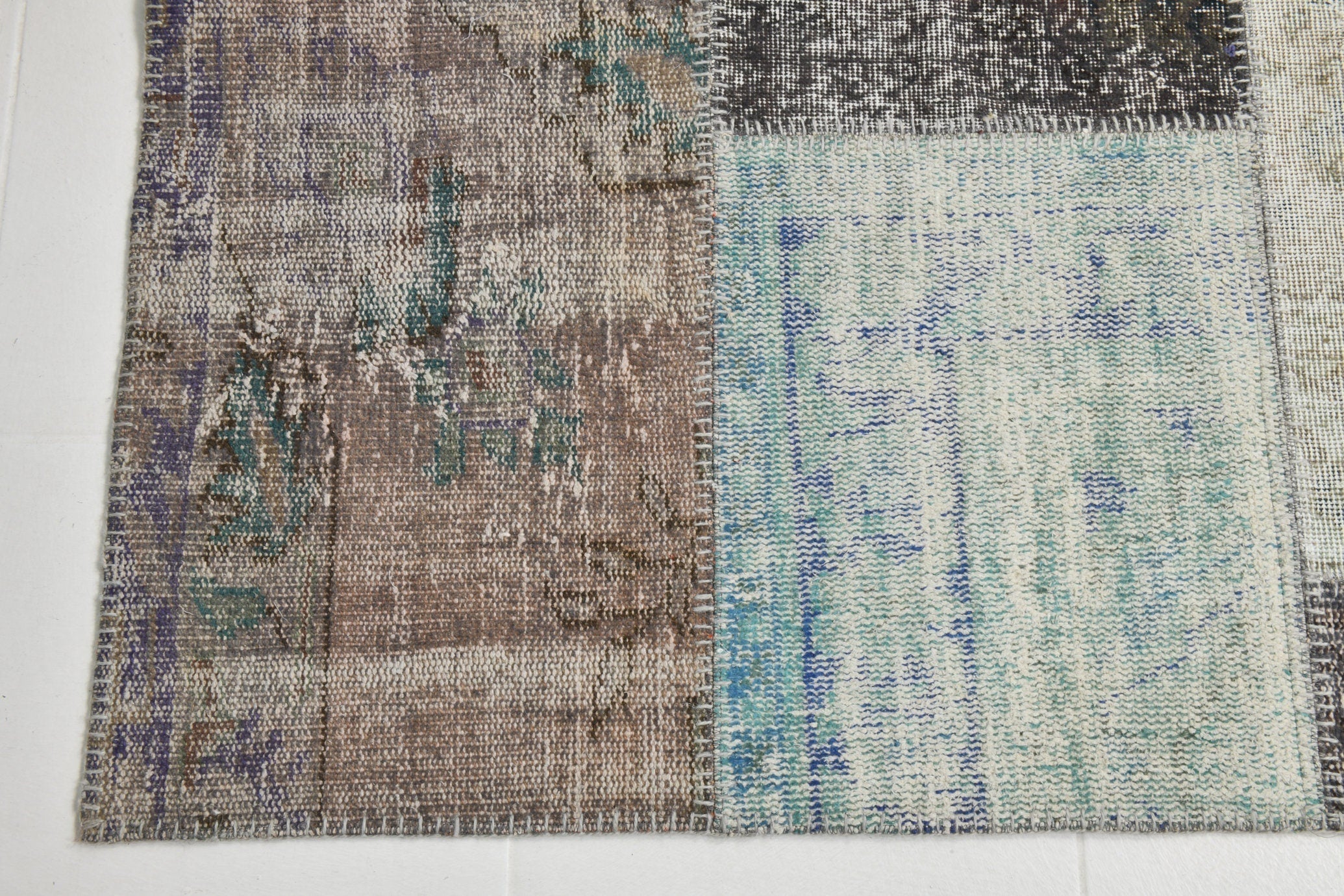 Turkish Vintage Patchwork Rug 10’0’ x 6’11’