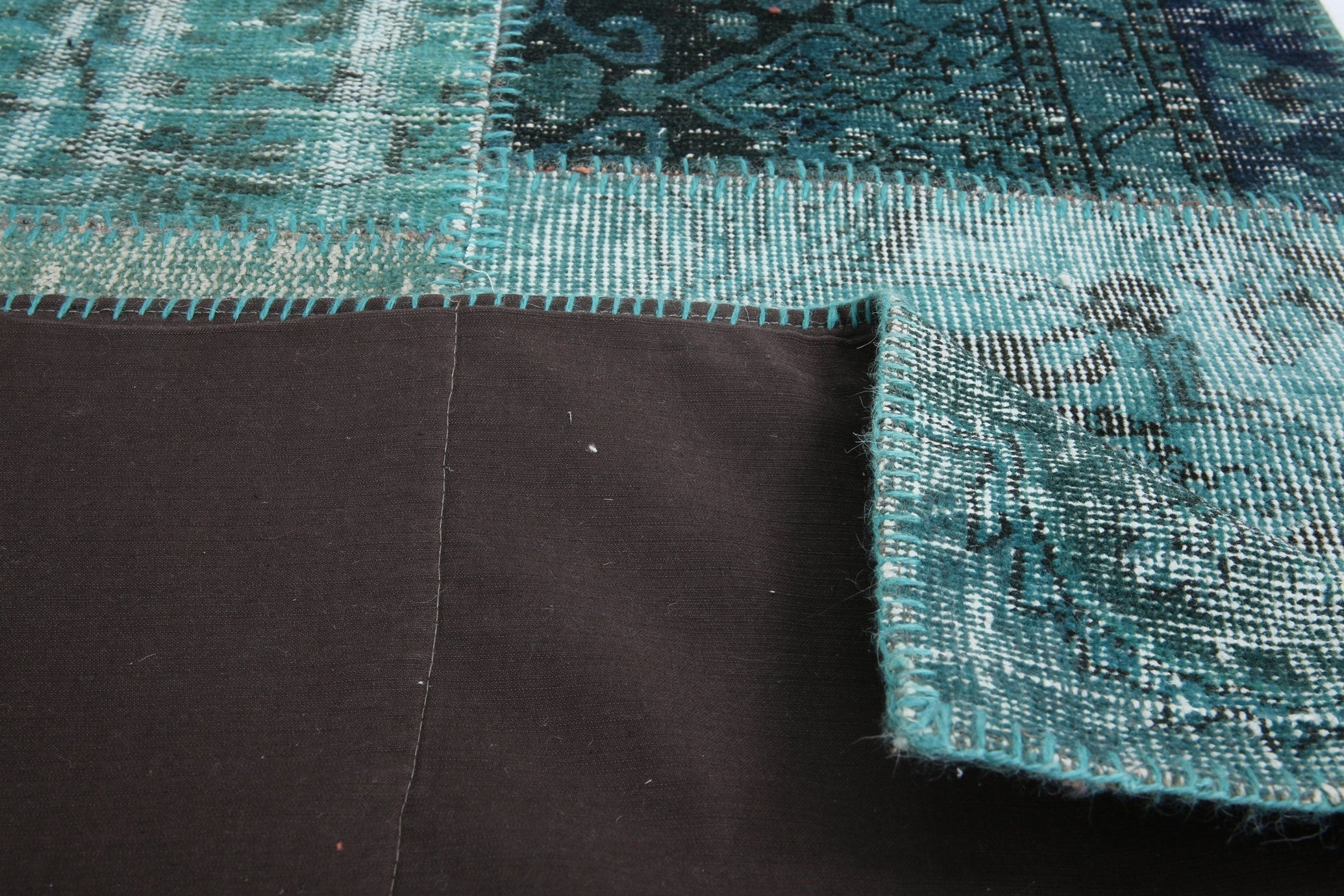 Turkish Vintage Patchwork Rug 10’1’ x 2’7’