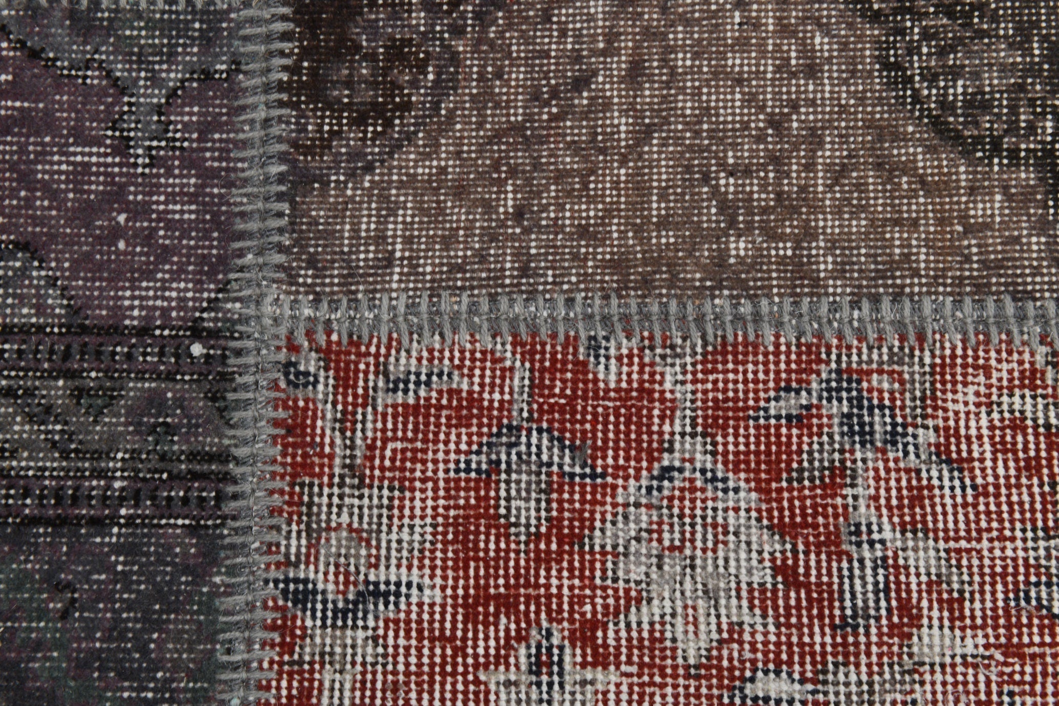 Turkish Vintage Patchwork Rug 10’4’ x 6’7’