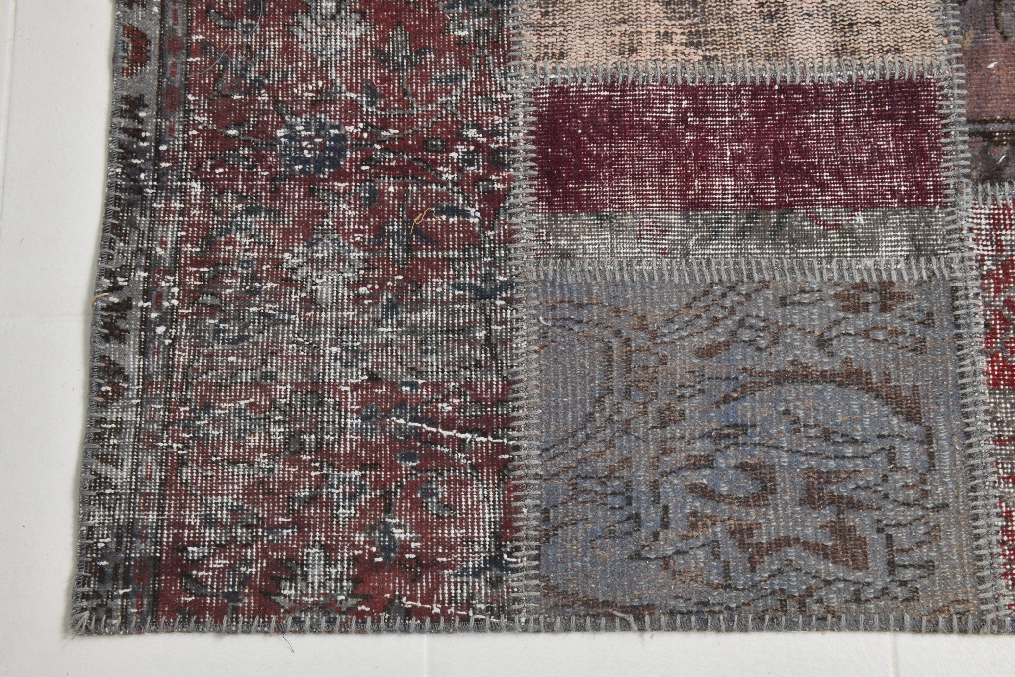 Turkish Vintage Patchwork Rug 10’4’ x 6’7’