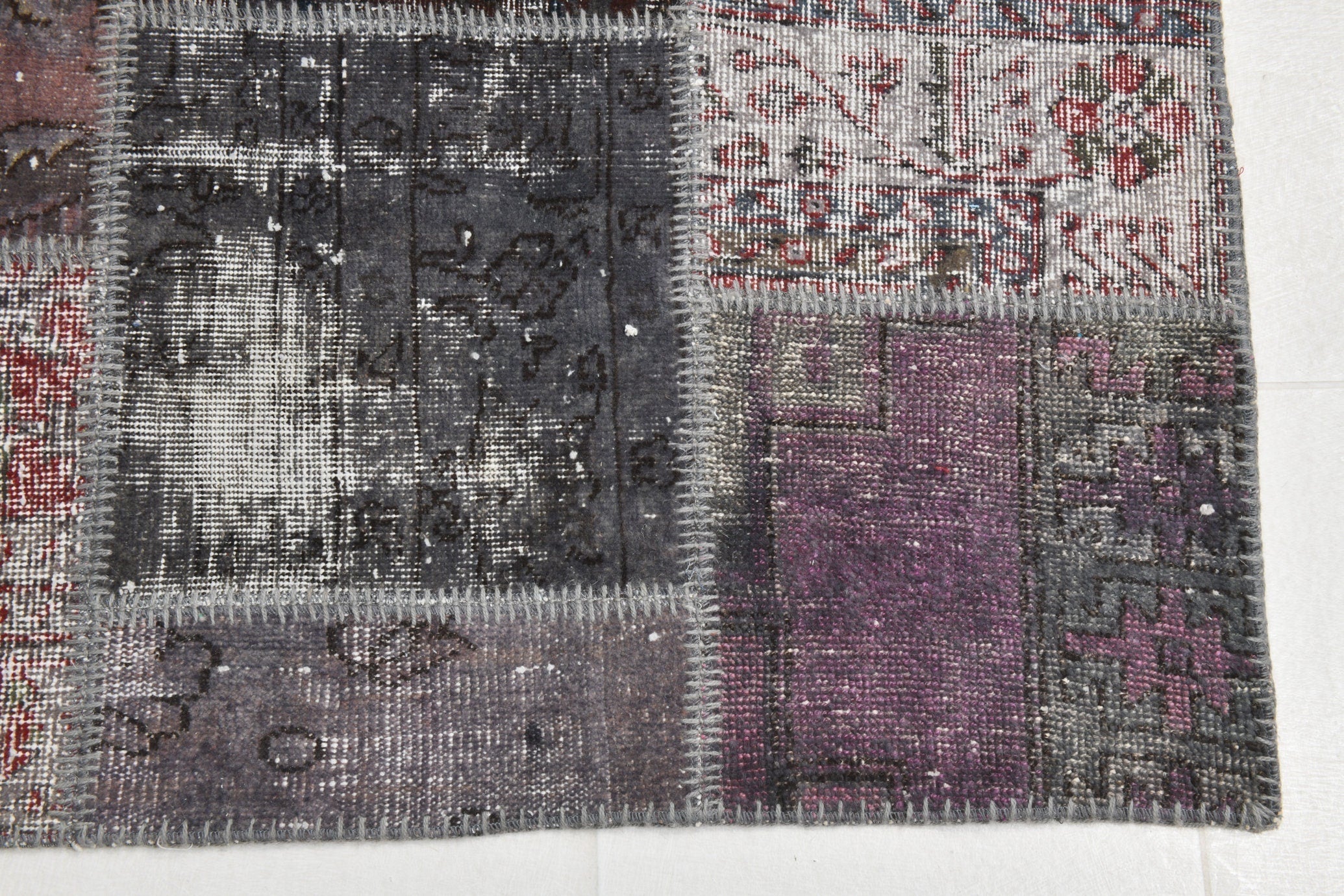 Turkish Vintage Patchwork Rug 10’4’ x 6’7’