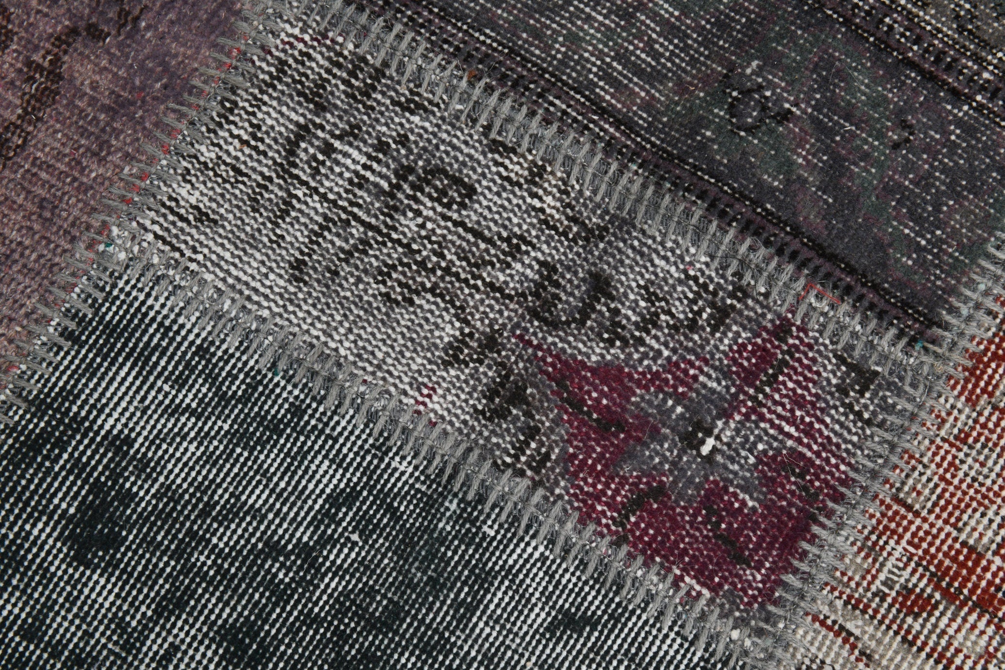 Turkish Vintage Patchwork Rug 10’4’ x 6’7’