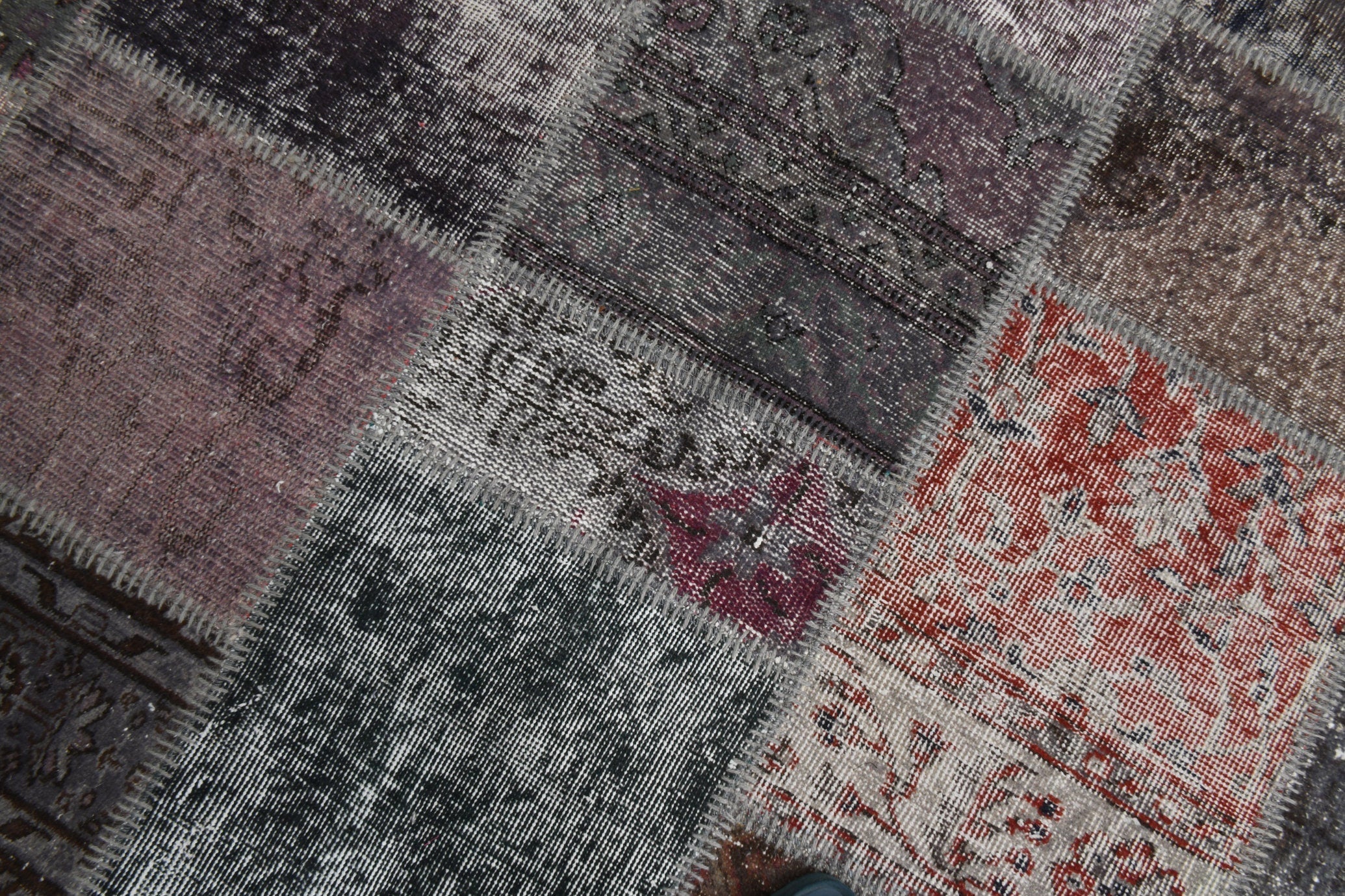 Turkish Vintage Patchwork Rug 10’4’ x 6’7’