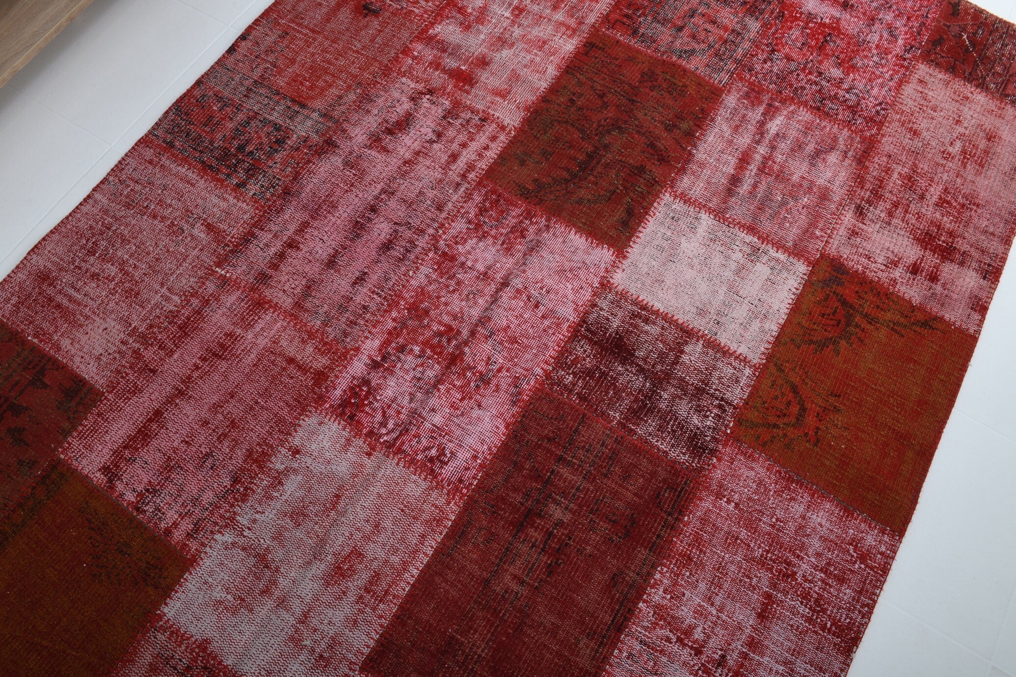 Turkish Vintage Patchwork Rug 11’5’ x 5’9’