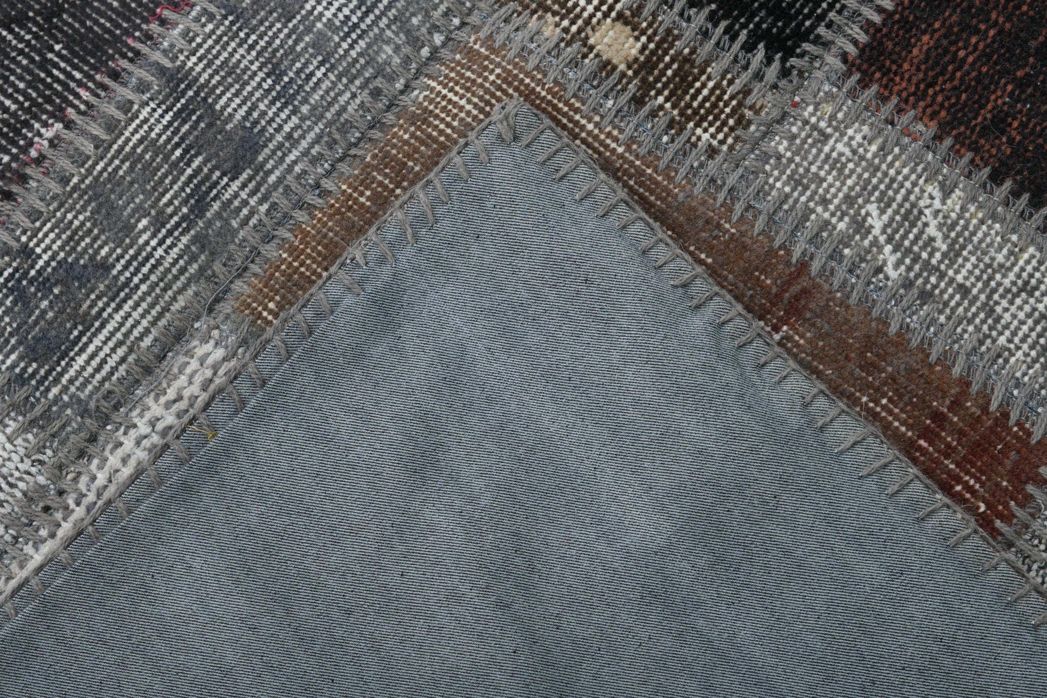 Turkish Vintage Patchwork Rug 5’5’ x 6’9’