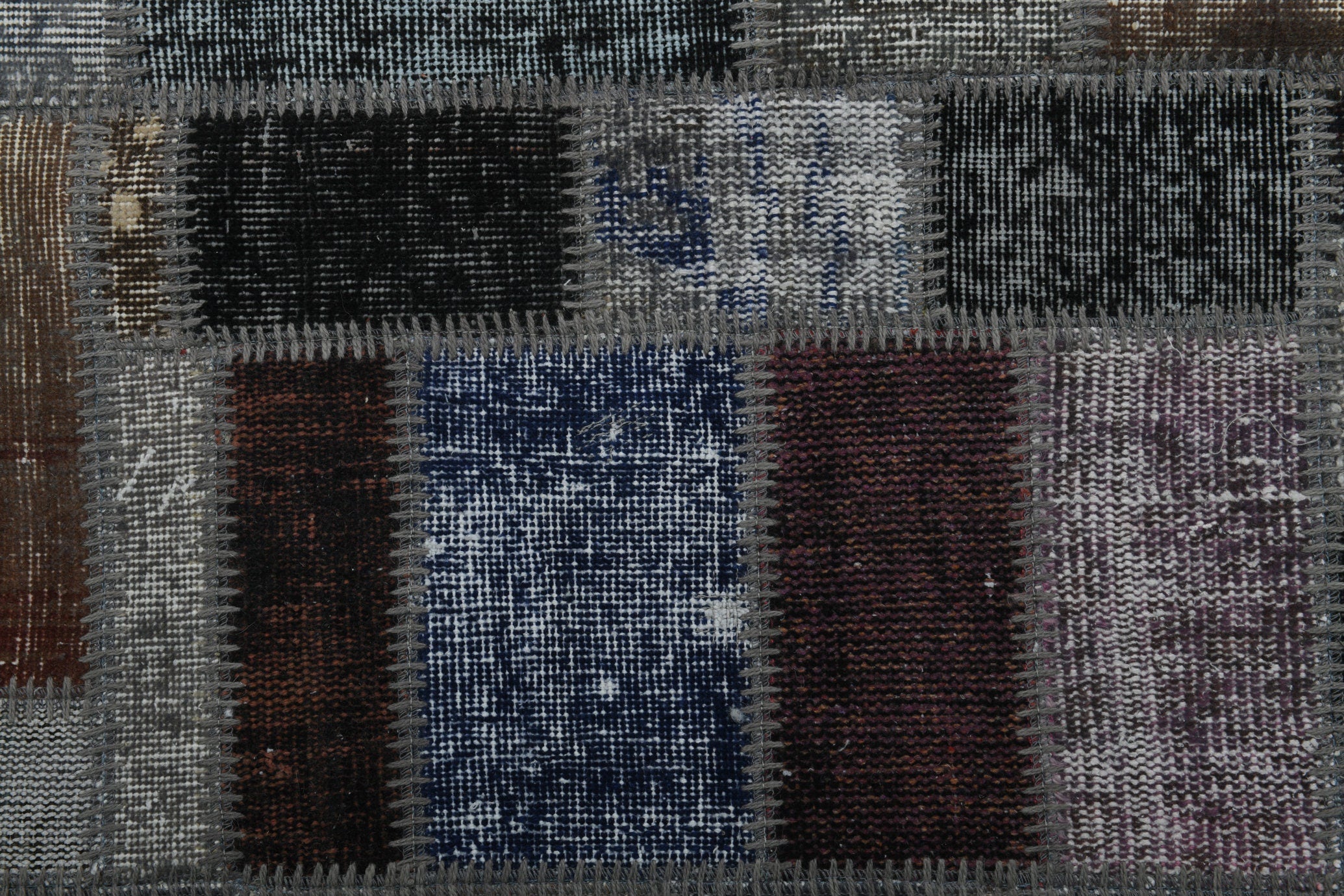 Turkish Vintage Patchwork Rug 5’5’ x 6’9’