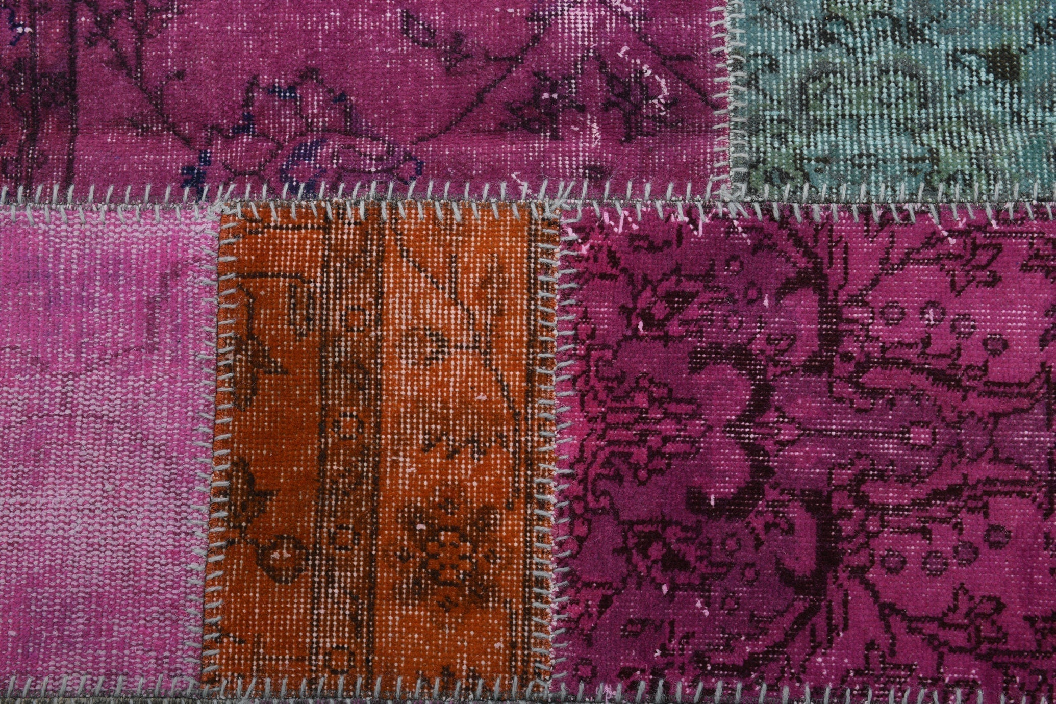 Turkish Vintage Patchwork Rug 5’7’’ x 7’11’’
