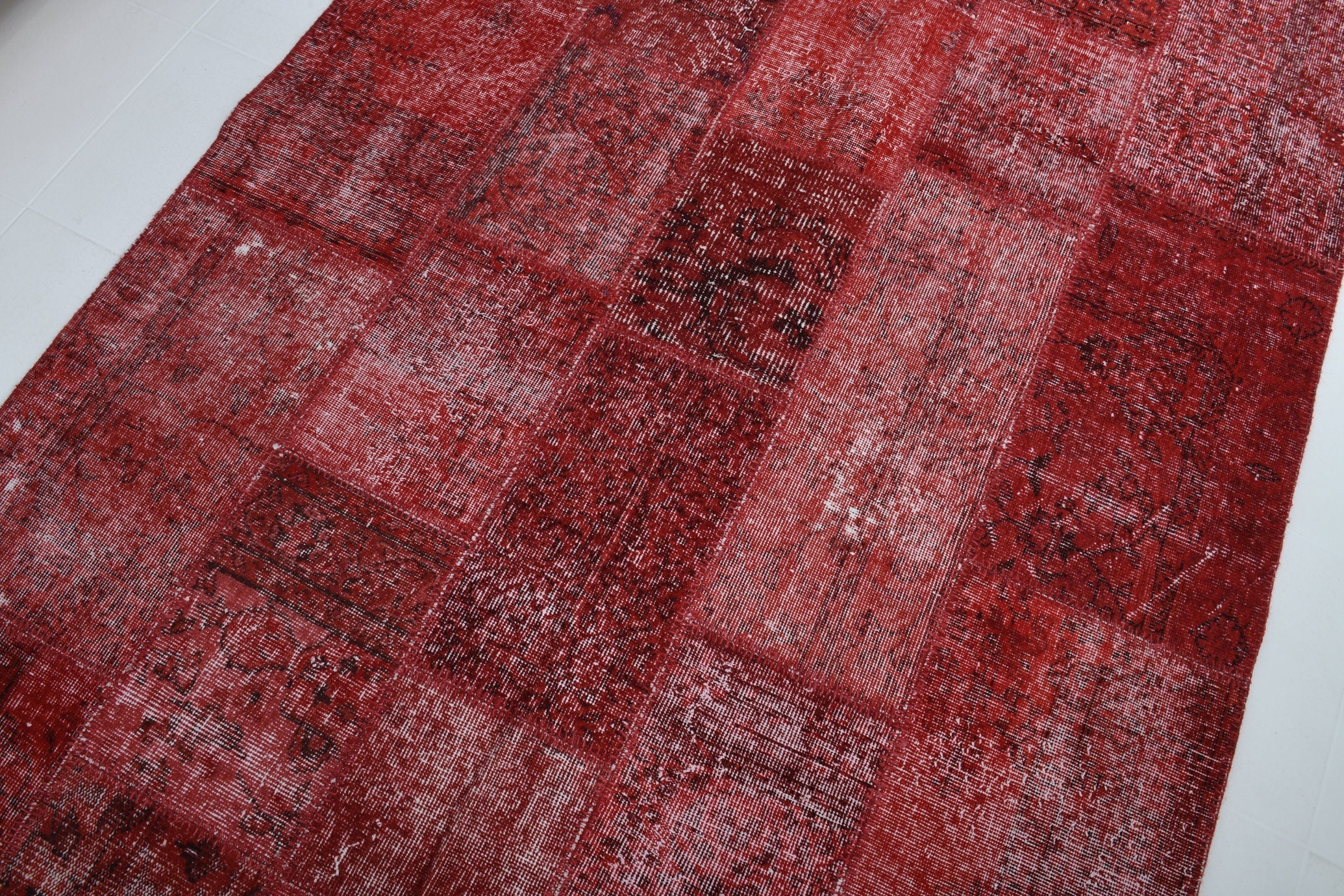 Turkish Vintage Patchwork Rug 5’7’ x 7’11’