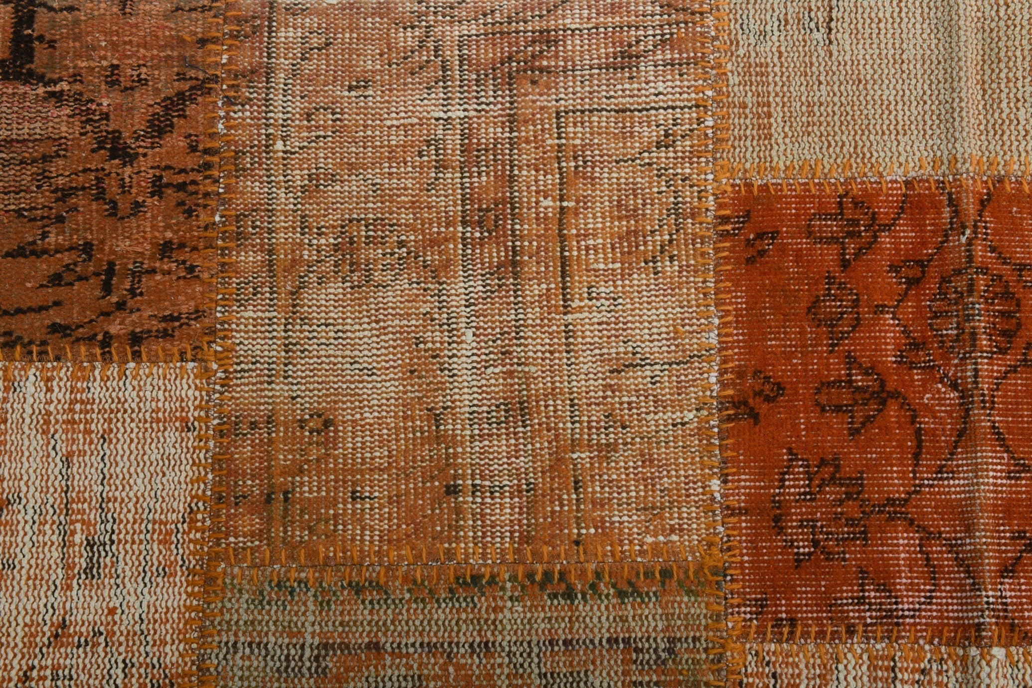 Turkish Vintage Patchwork Rug 7’12’ x 5’9’