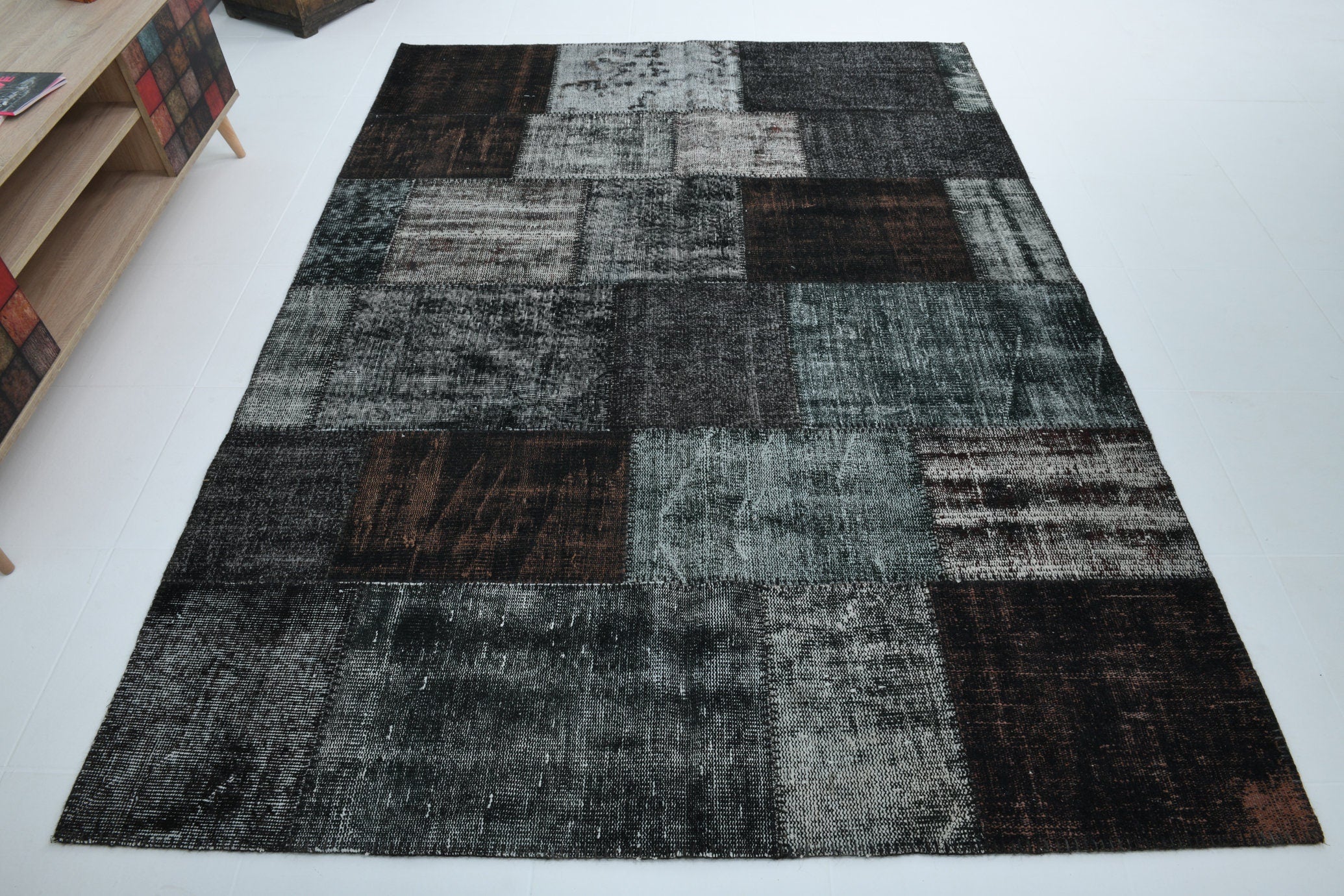 Turkish Vintage Patchwork Rug 8’0’ x 5’11’