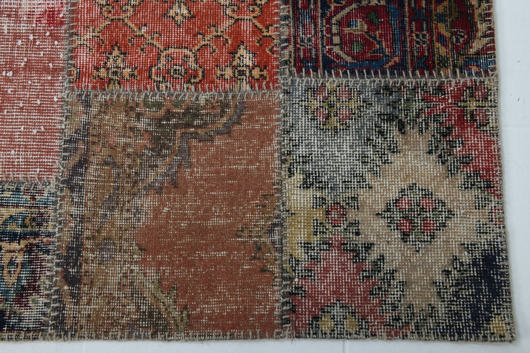 Turkish Vintage Patchwork Rug 8’0’ x 5’9’