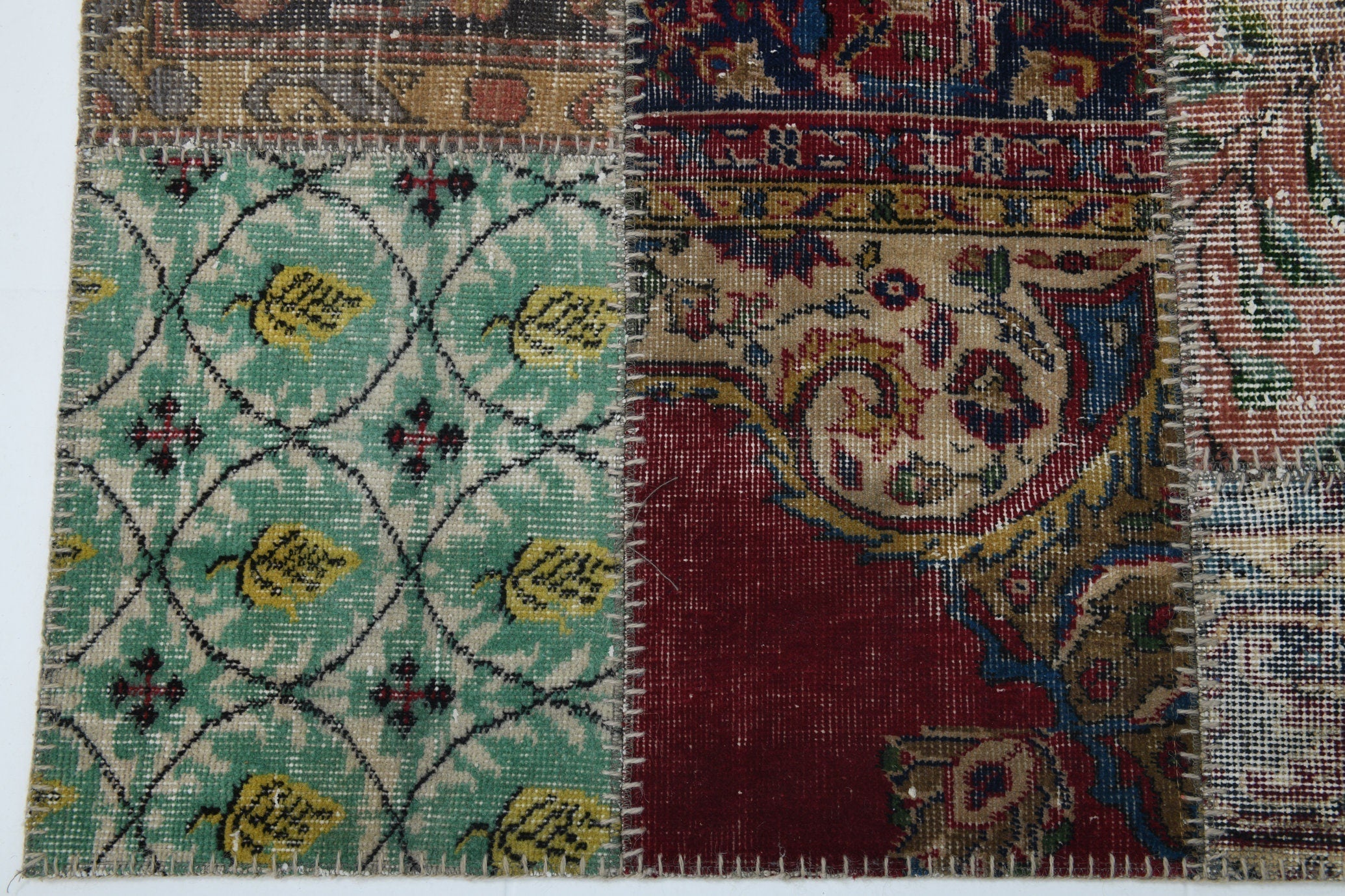 Turkish Vintage Patchwork Rug 8’0’ x 5’9’