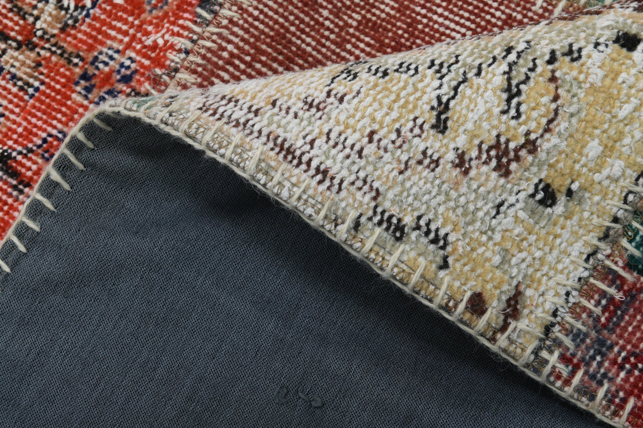 Turkish Vintage Patchwork Rug 8’1’ x 5’11’