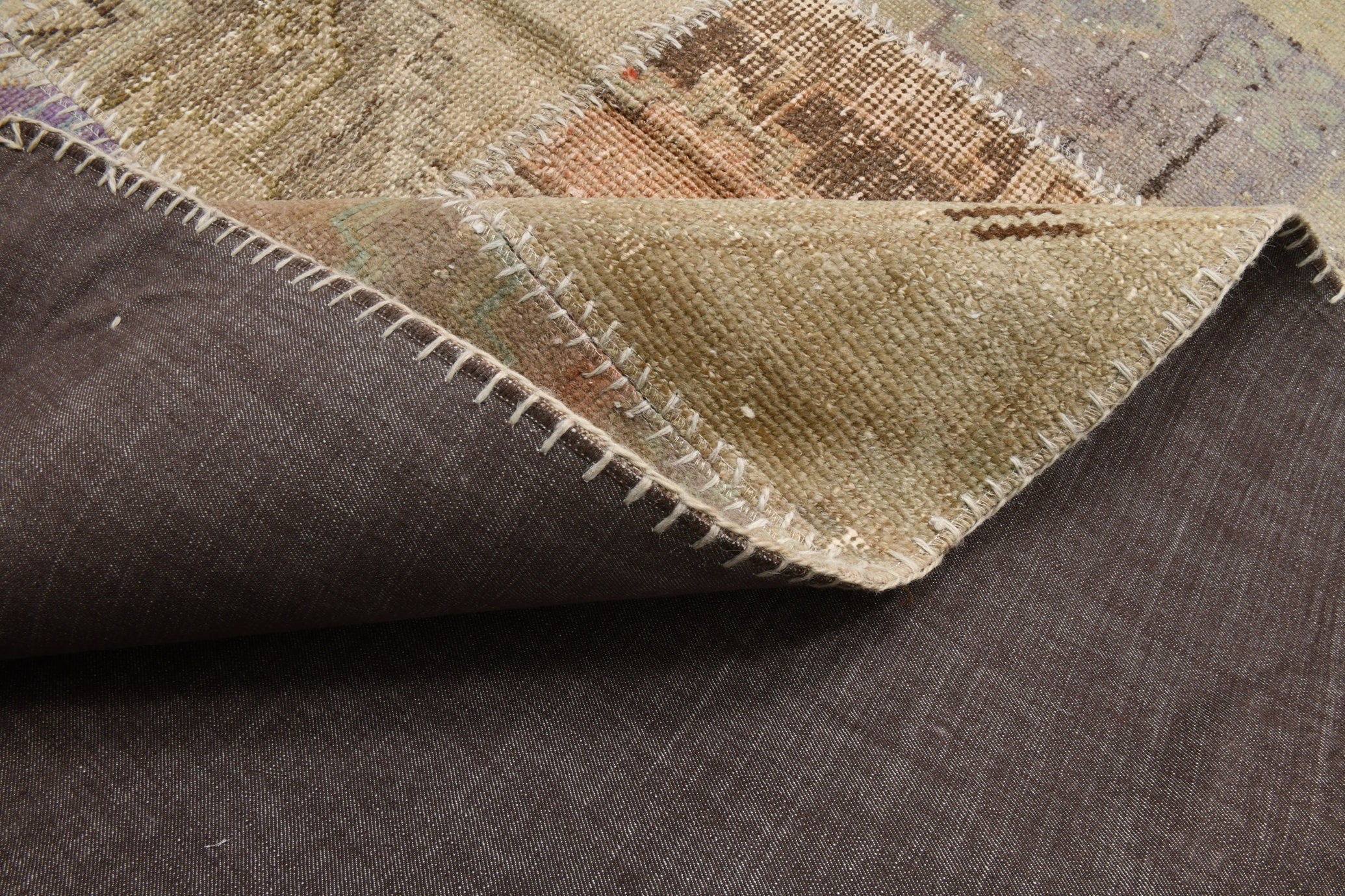 Turkish Vintage Patchwork Rug 9’10’ x 6’10’