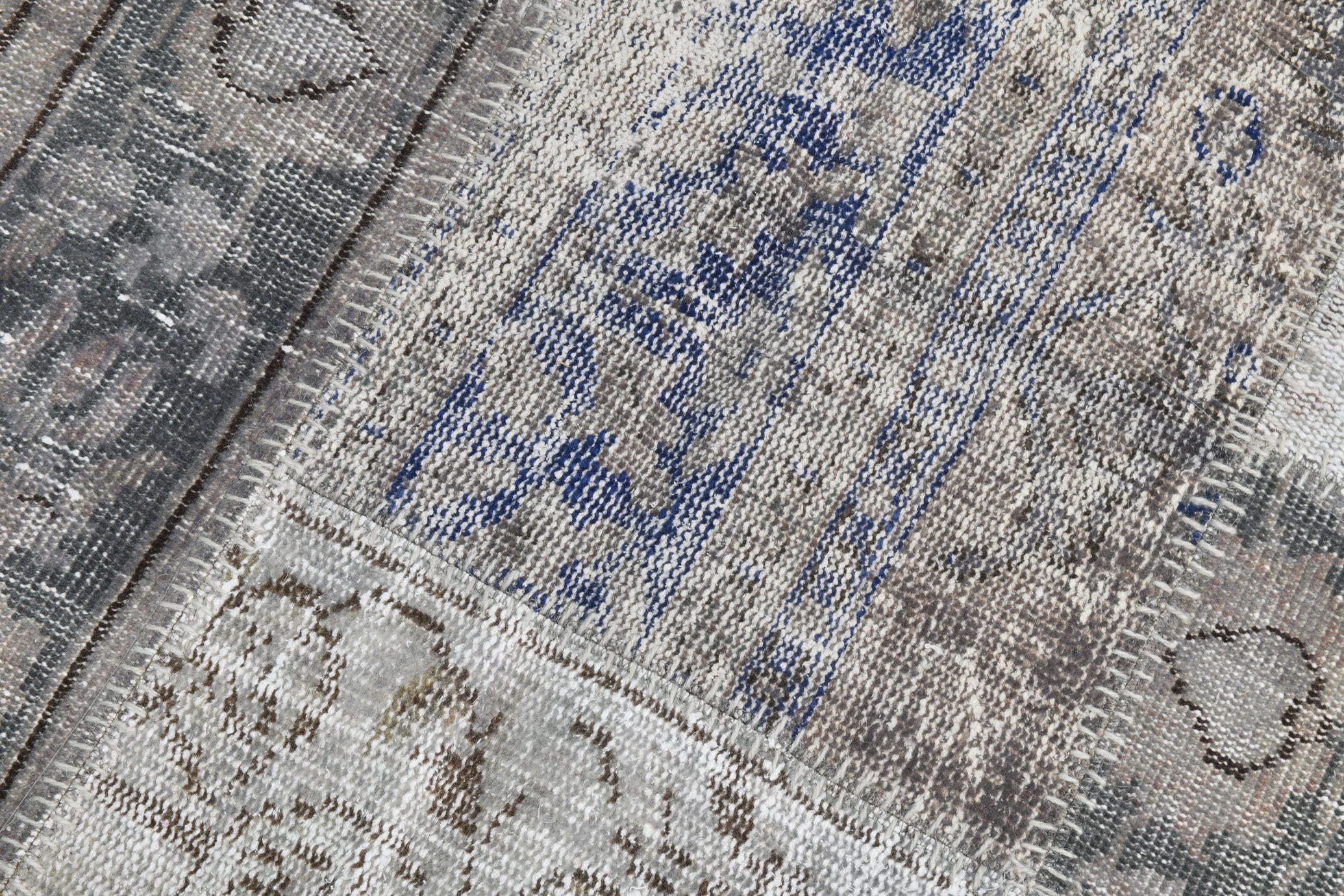 Turkish Vintage Patchwork Rug 9’11’ x 6’10’