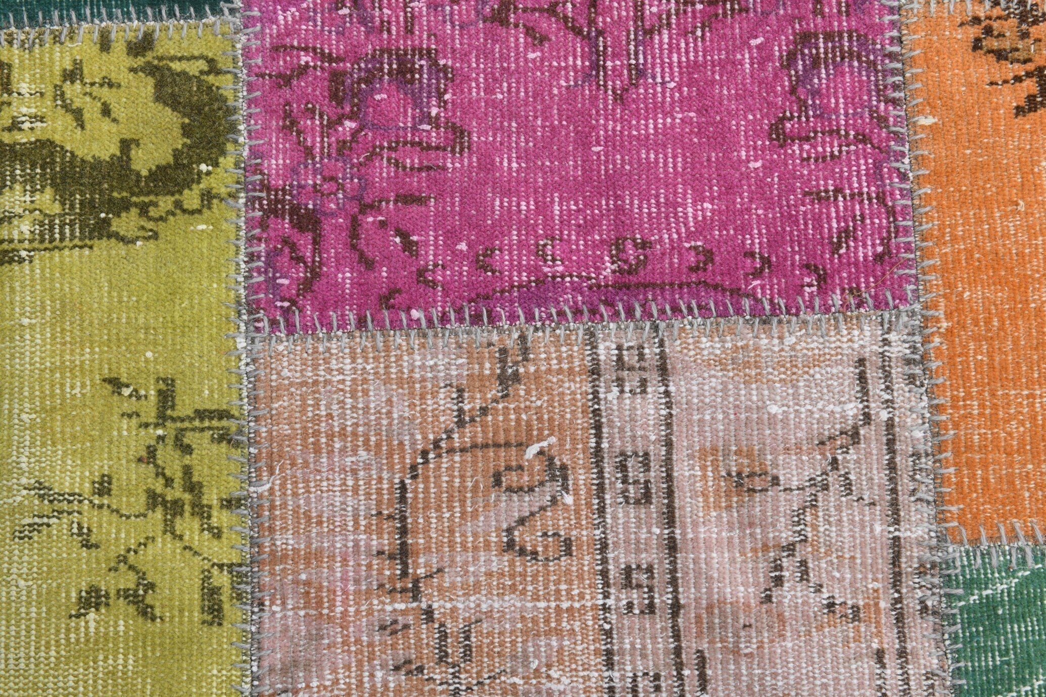 Turkish Vintage Patchwork Rug 9’11’ x 6’12’