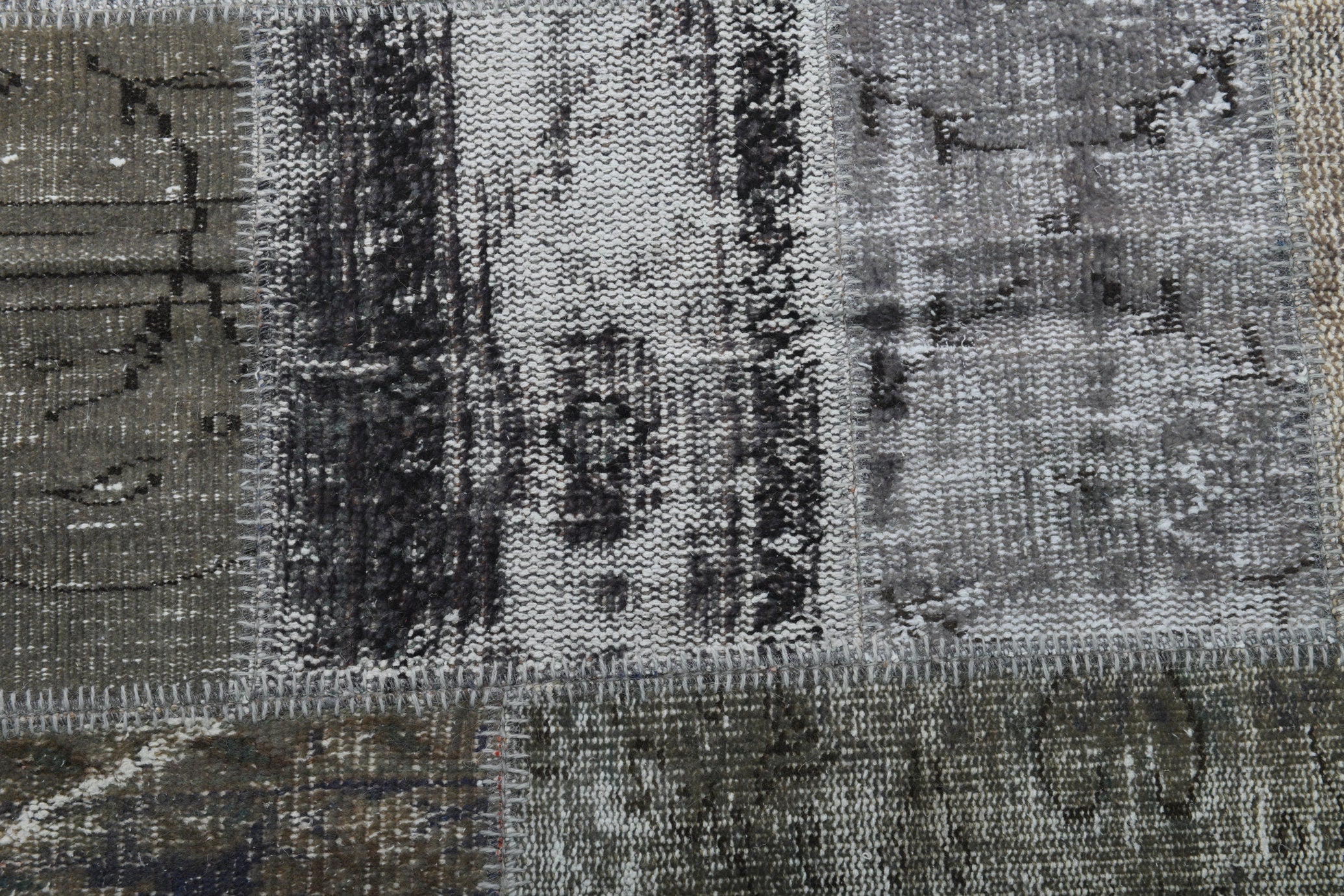 Turkish Vintage Patchwork Rug 9’11’ x 6’7’