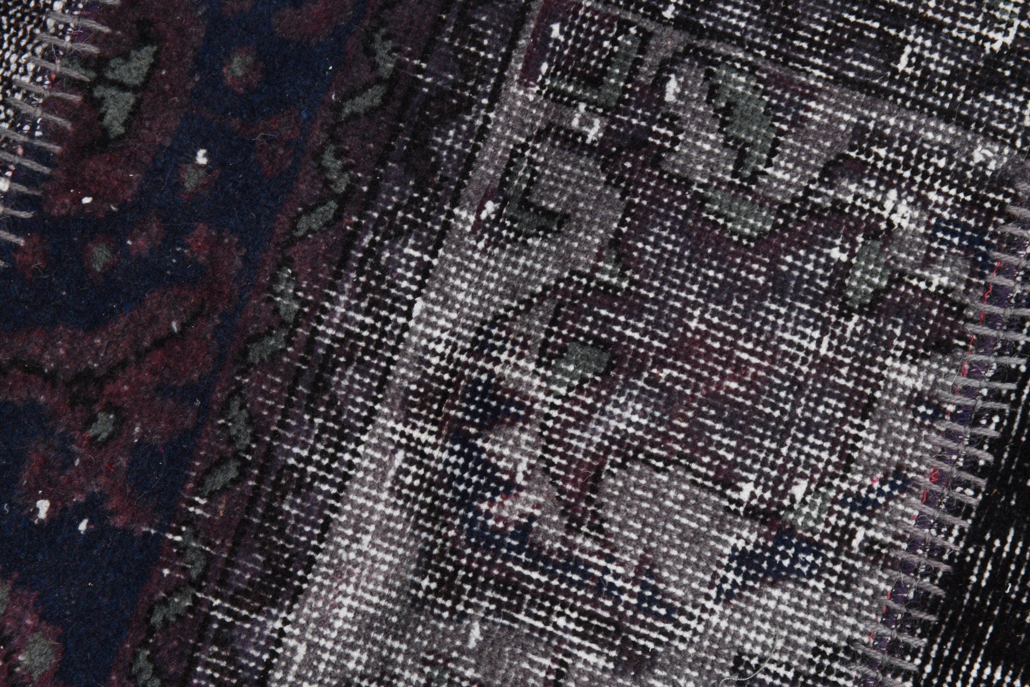 Turkish Vintage Patchwork Rug 9’11’ x 6’8’