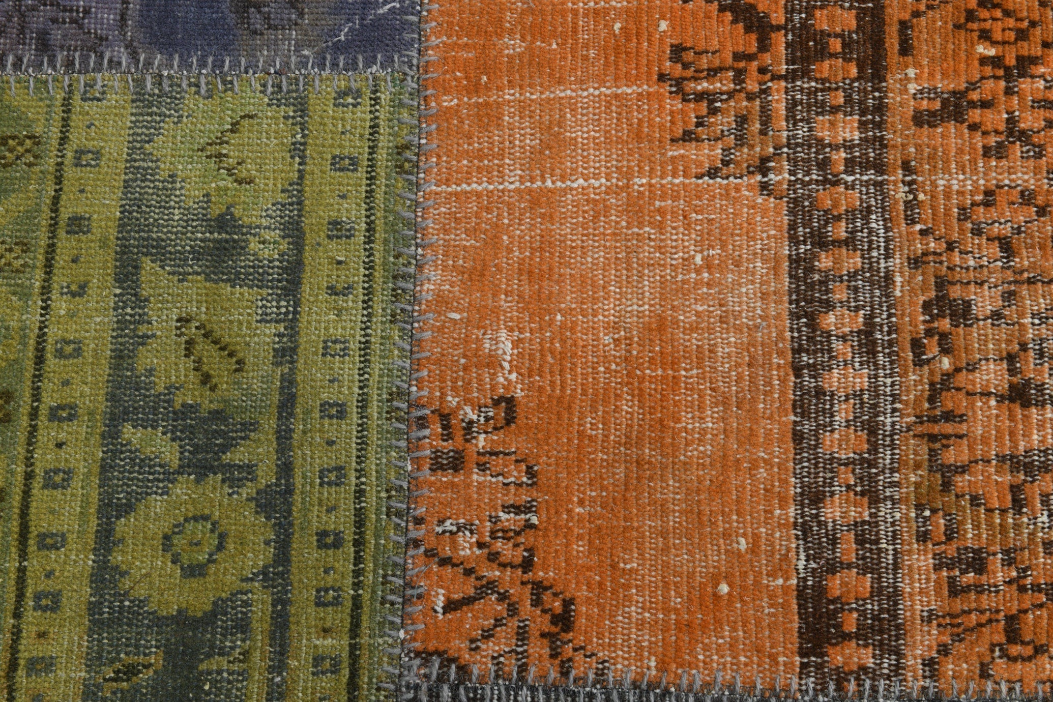 Turkish Vintage Patchwork Rug 9’11’ x 7’0’
