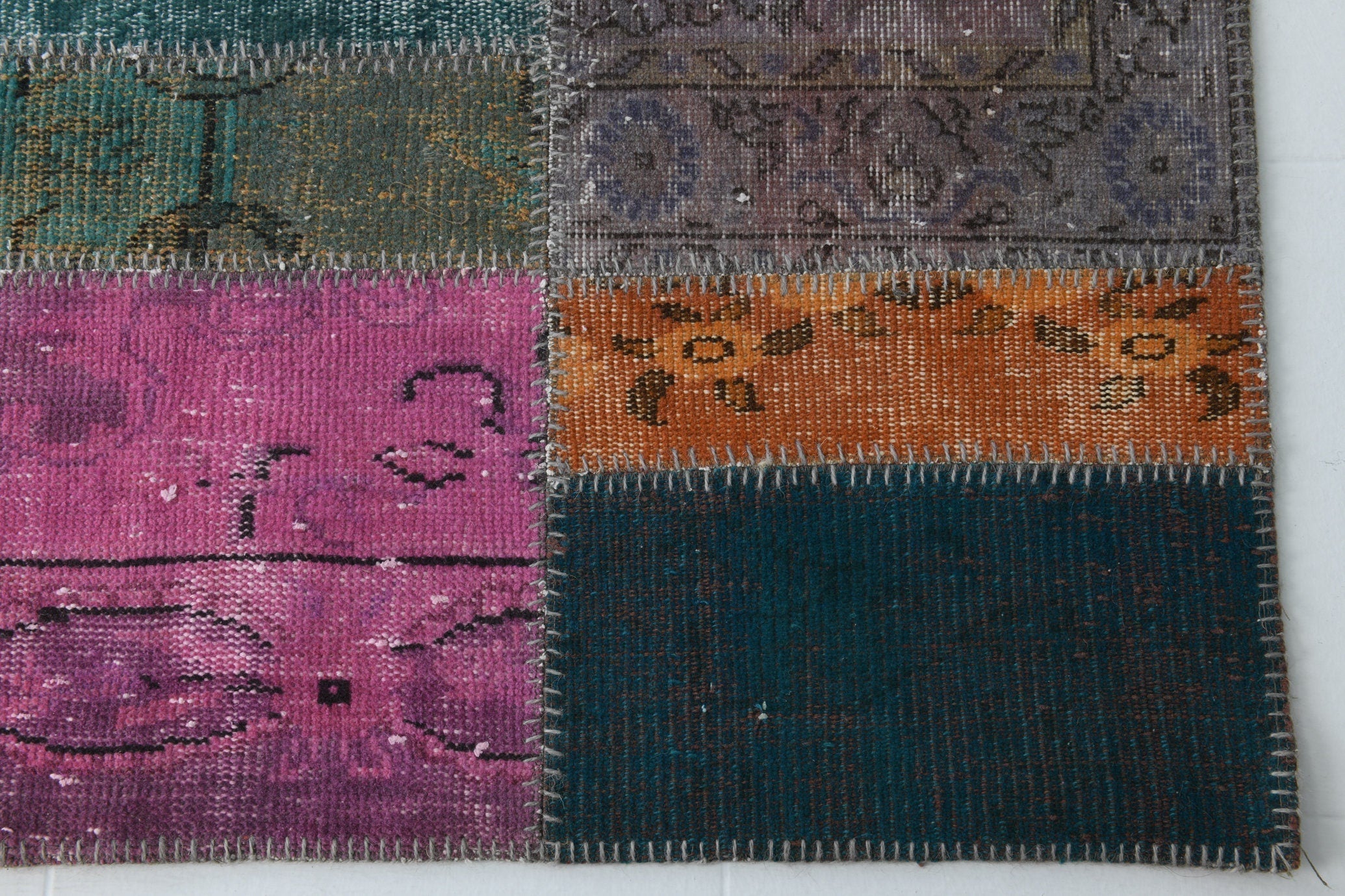Turkish Vintage Patchwork Rug 9’11’ x 7’0’