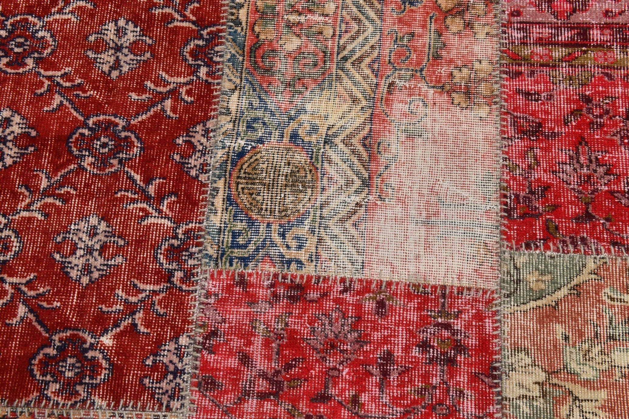 Turkish Vintage Patchwork Rug 9’11’ x 7’0’