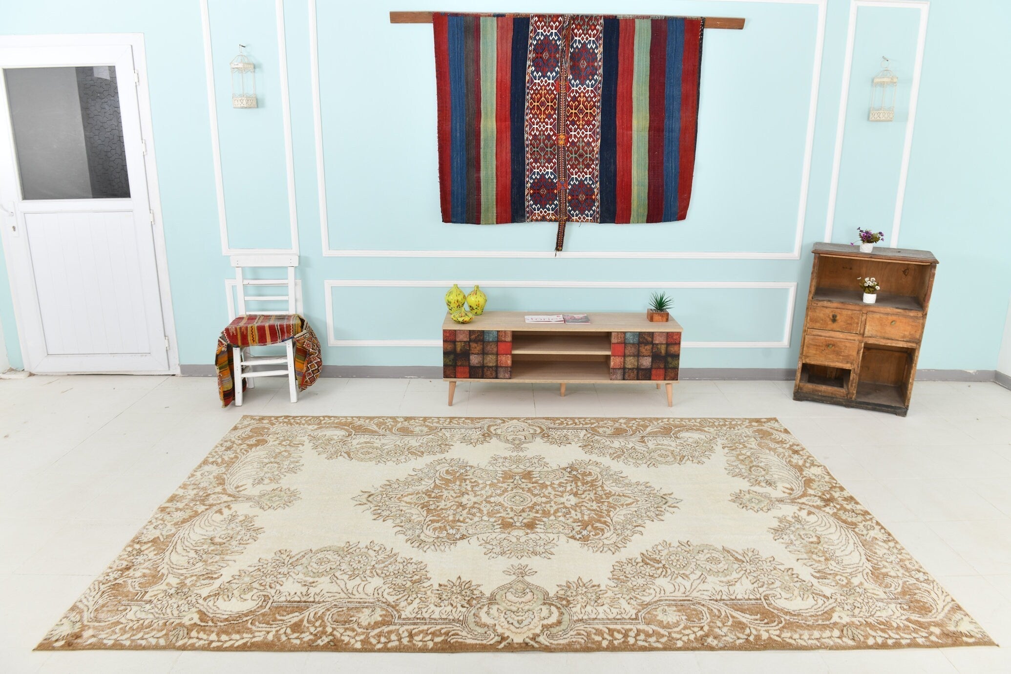 Turkish Vintage Rug 10’1’ x 6’6’