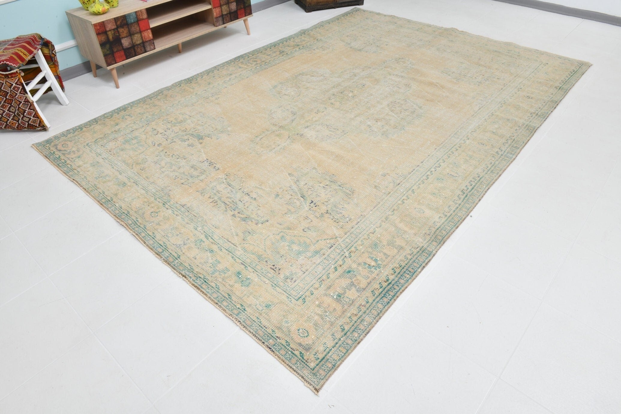 Turkish Vintage Rug 10’10’ x 7’6’