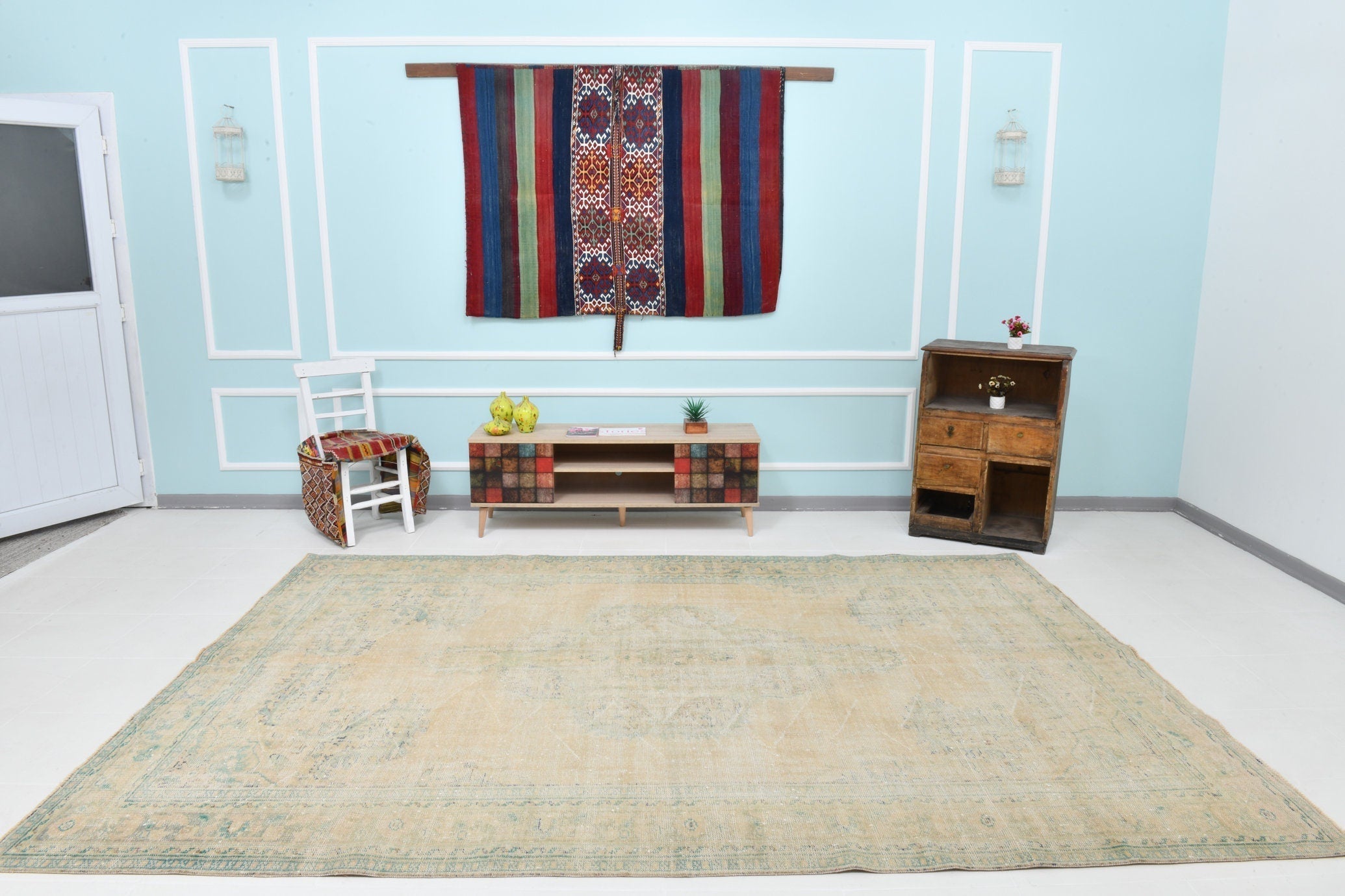 Turkish Vintage Rug 10’10’ x 7’6’