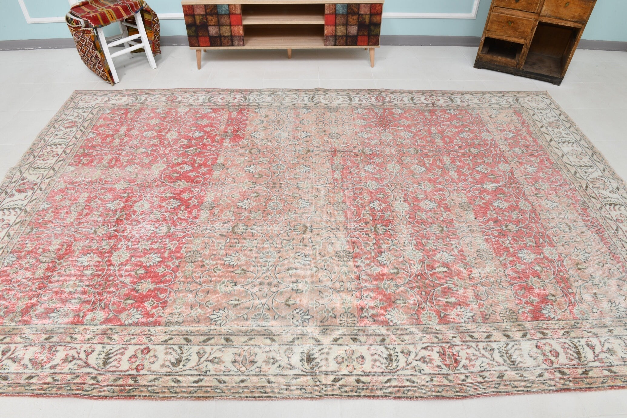 Turkish Vintage Rug 10’11’ x 7’2’
