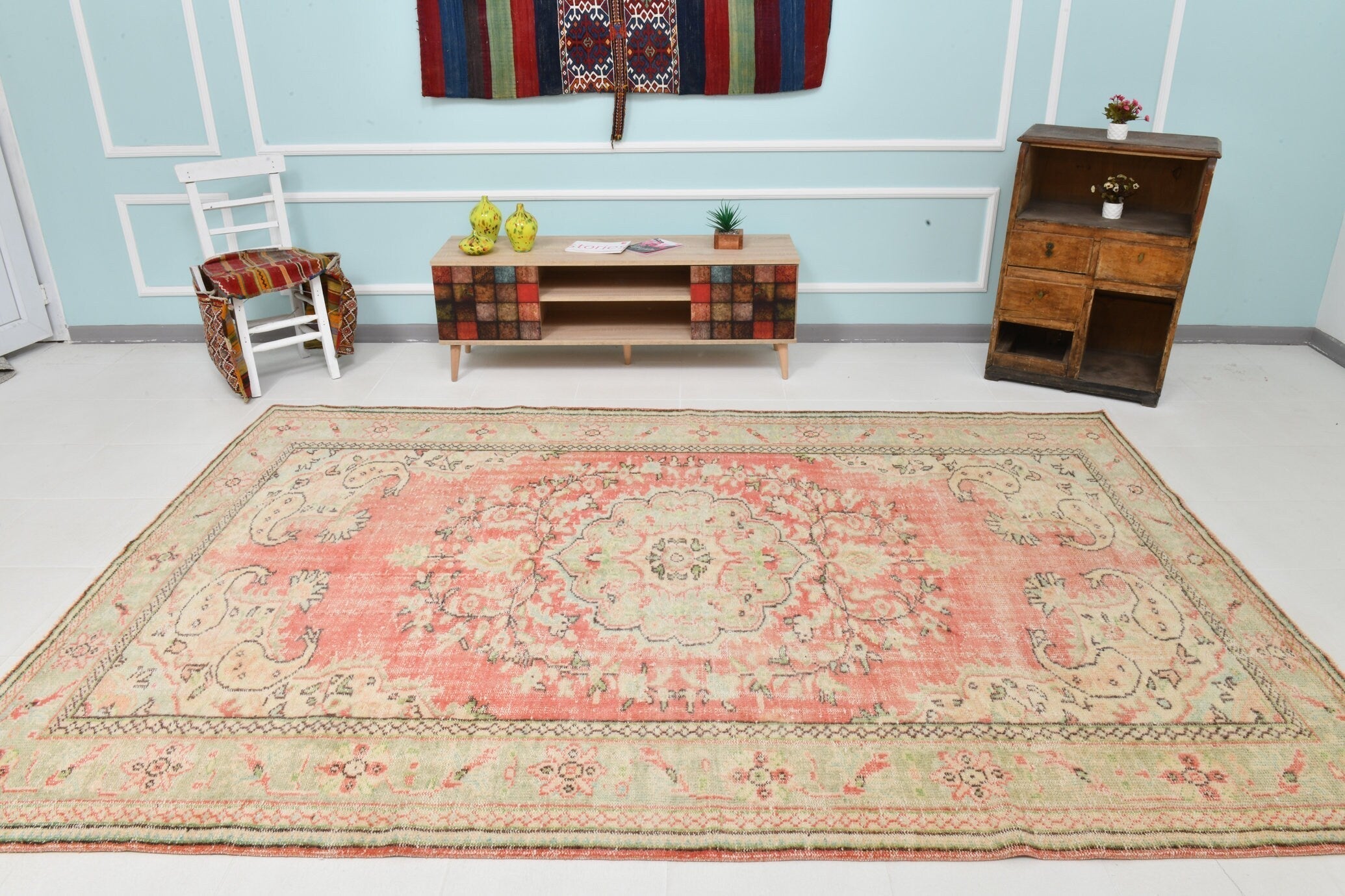 Turkish Vintage Rug 10’3’ x 6’10’