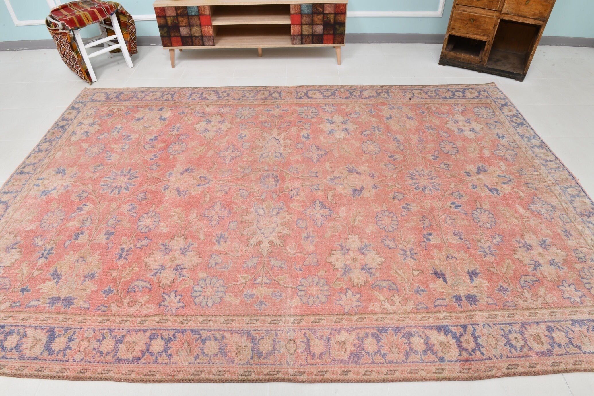 Turkish Vintage Rug 10’3’ x 7’1’