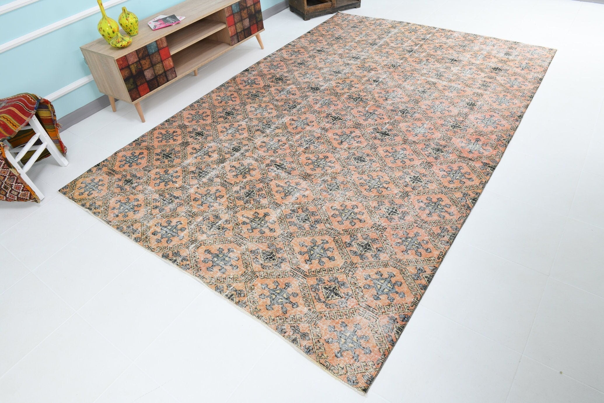 Turkish Vintage Rug 10’4’ x 6’10’